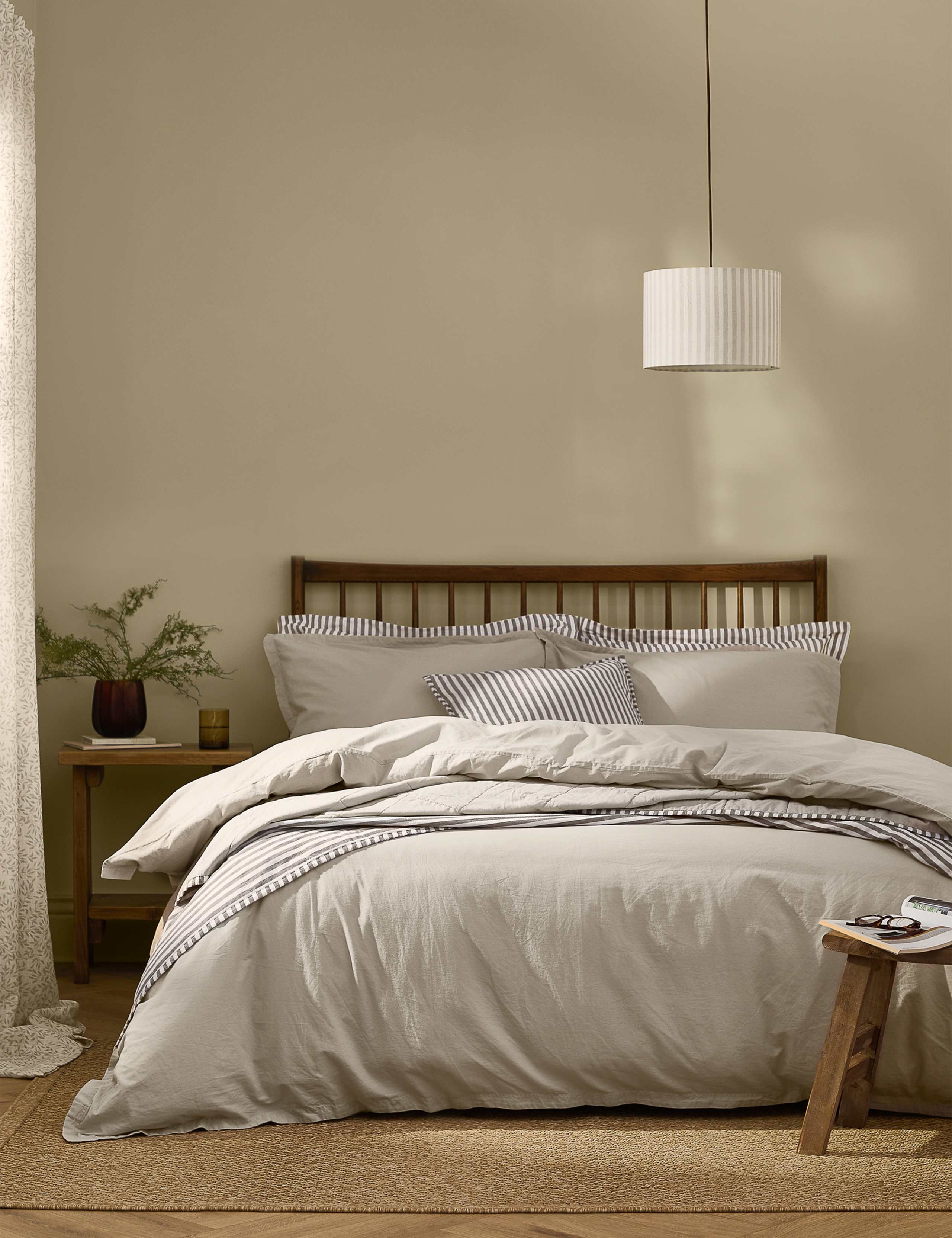 Pure Cotton Percale Hebden Bedding Set 1 of 4
