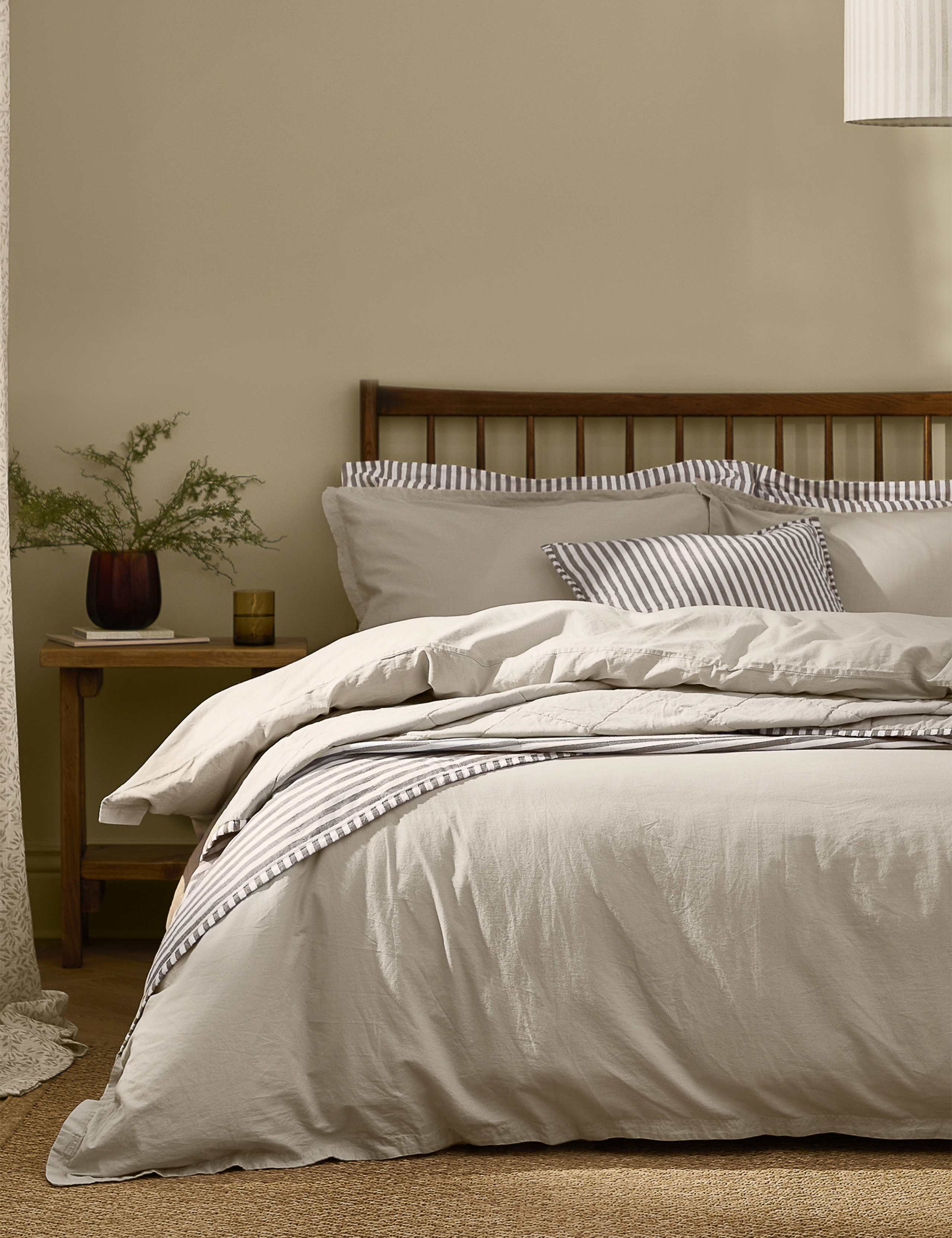Pure Cotton Percale Hebden Bedding Set 4 of 4