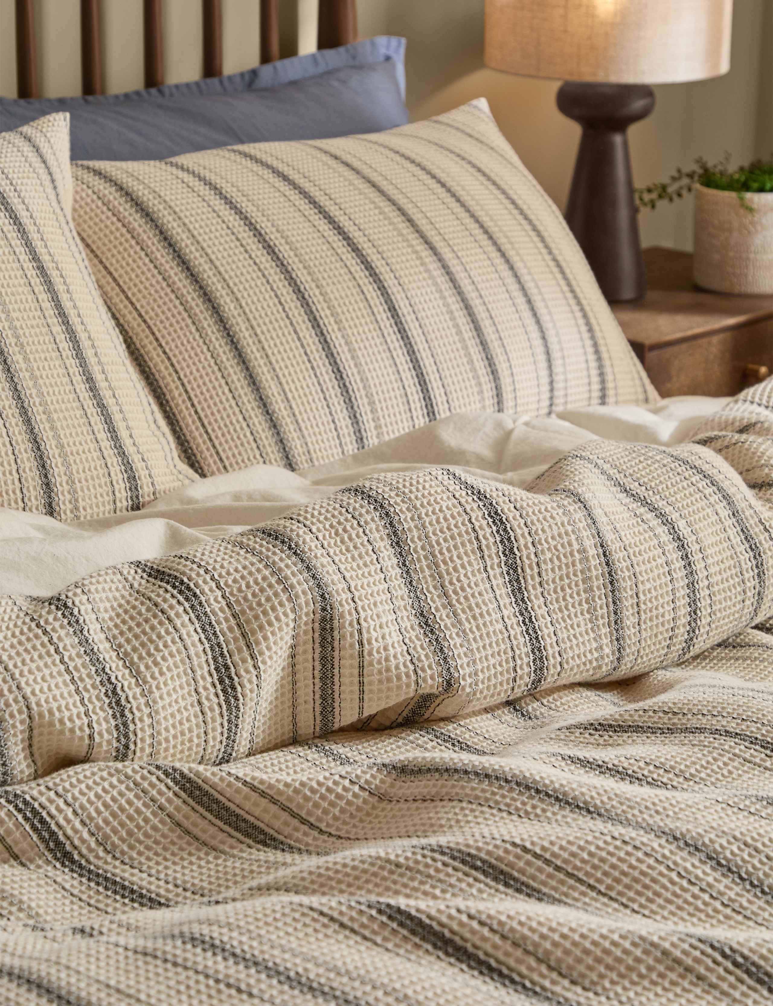 Washed Cotton Selby Waffle Bedding Set 3 of 3