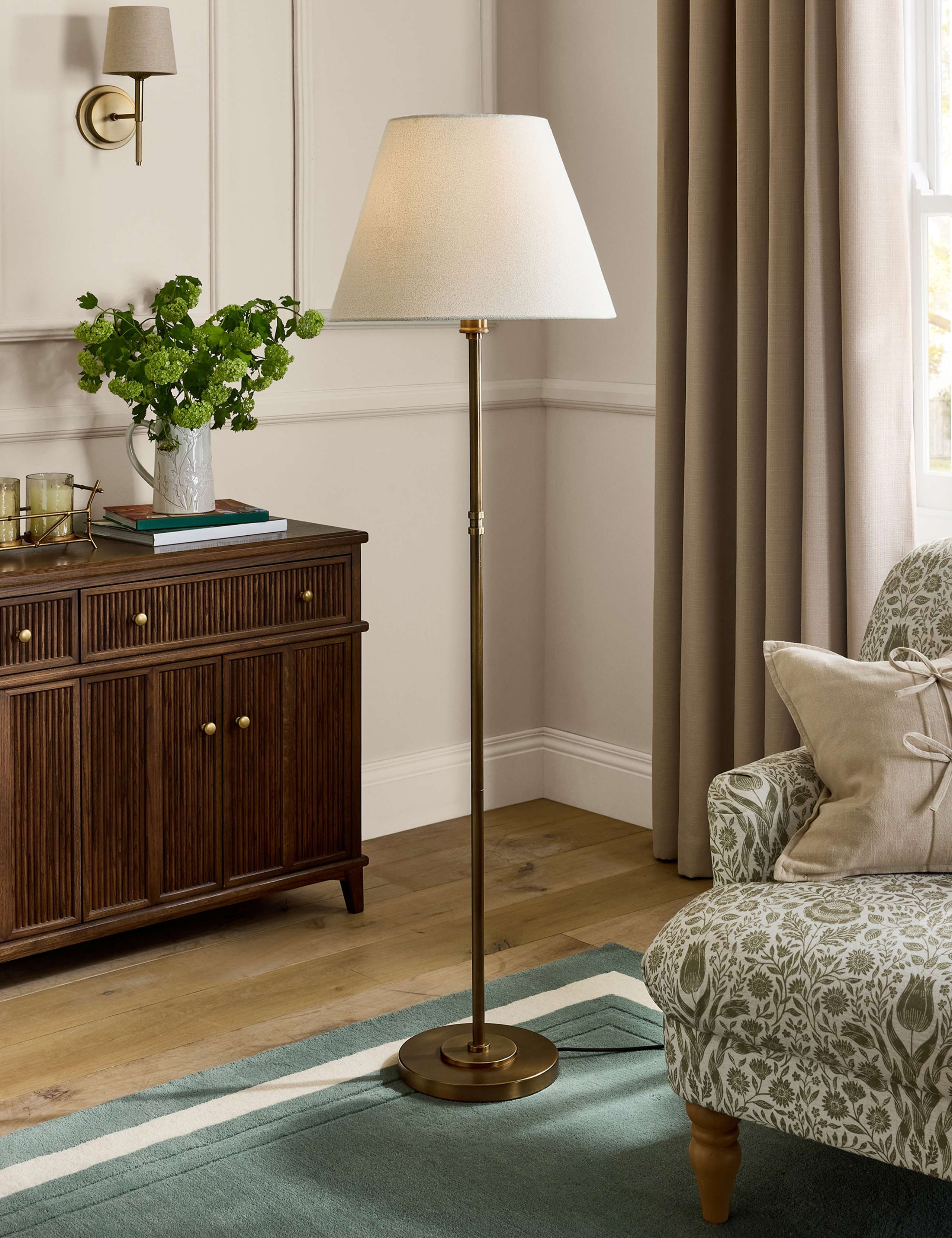 Denston Metal Floor Lamp 1 of 5