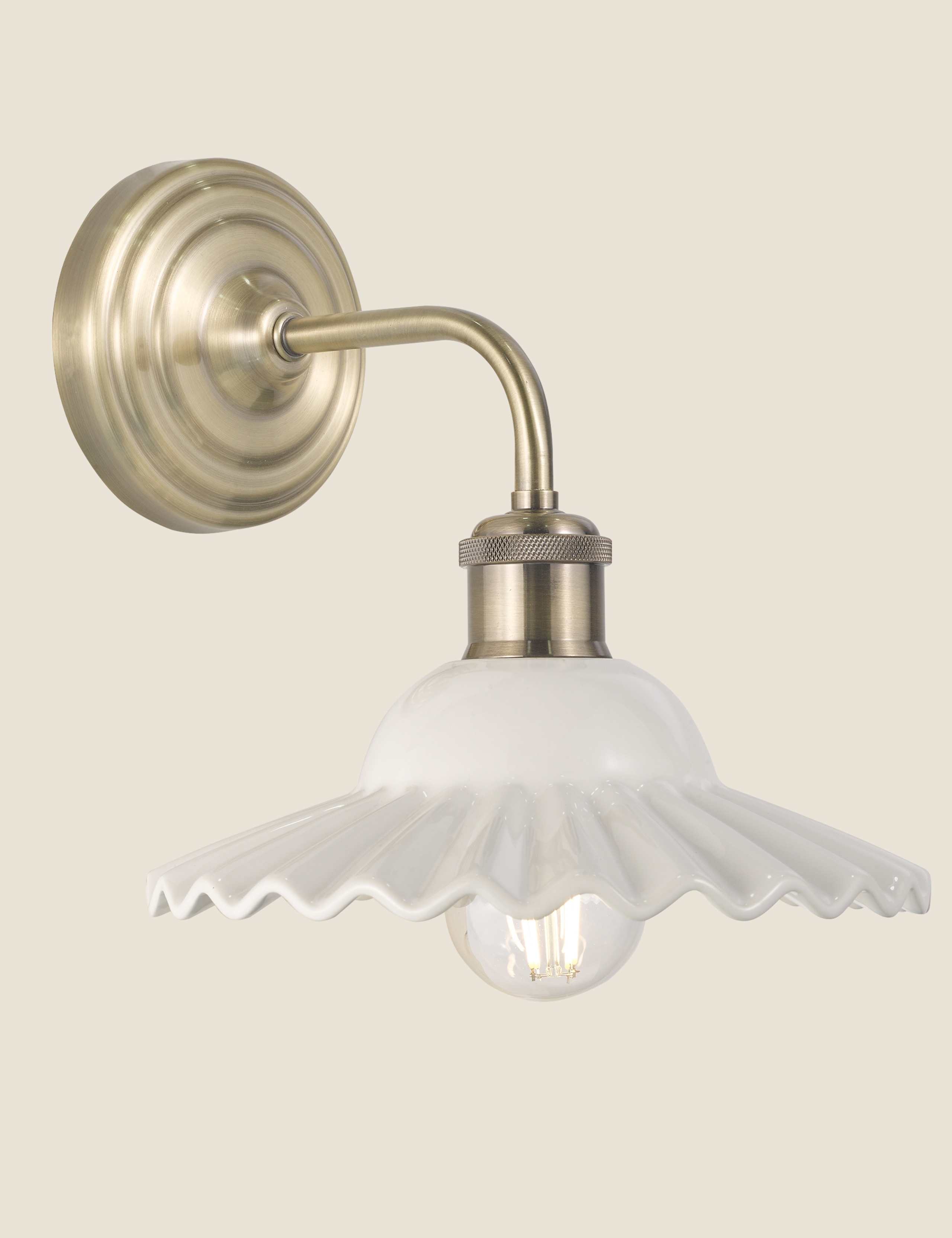 Beca Ceramic & Metal Wall Light 1 of 5