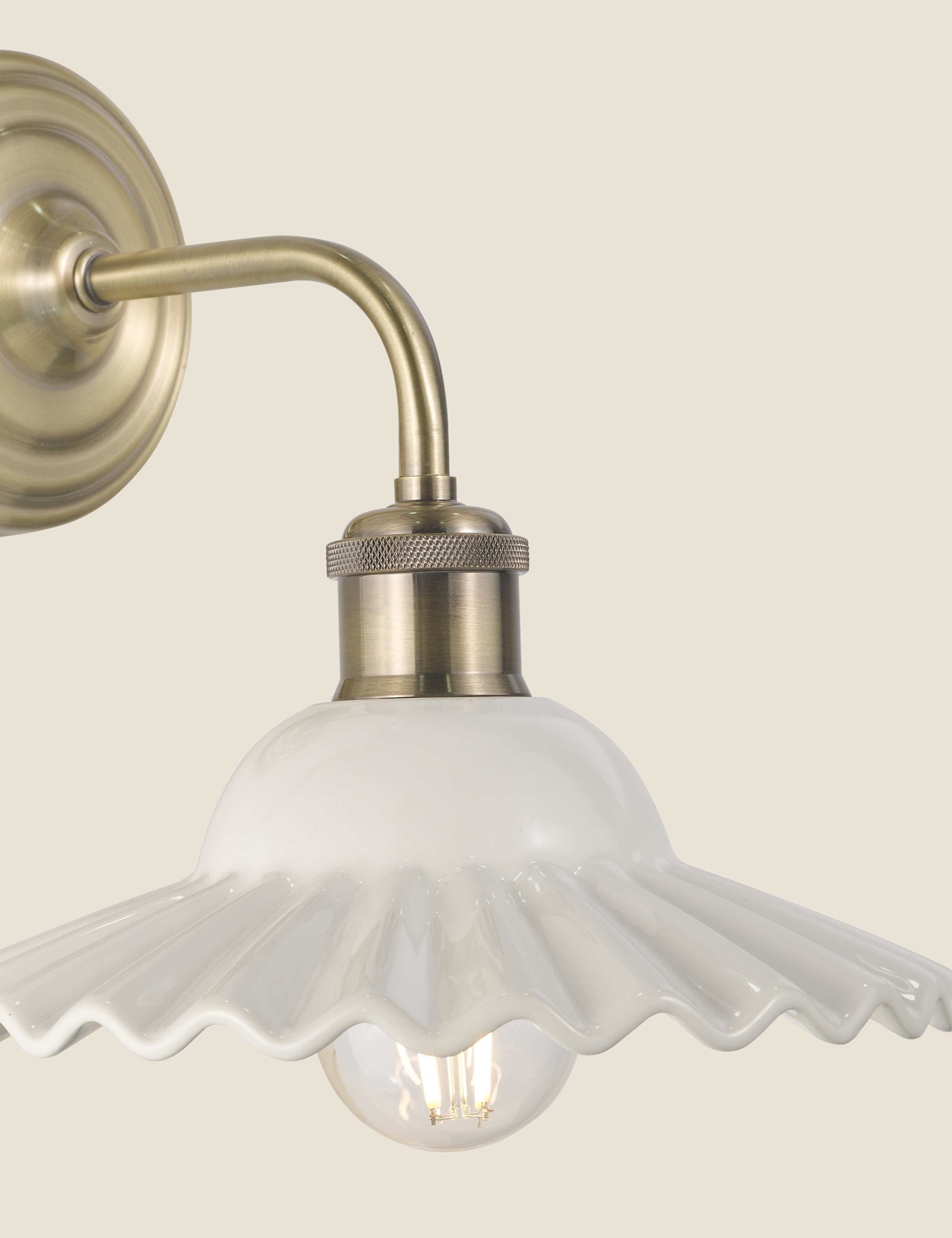 Beca Ceramic & Metal Wall Light 3 of 5