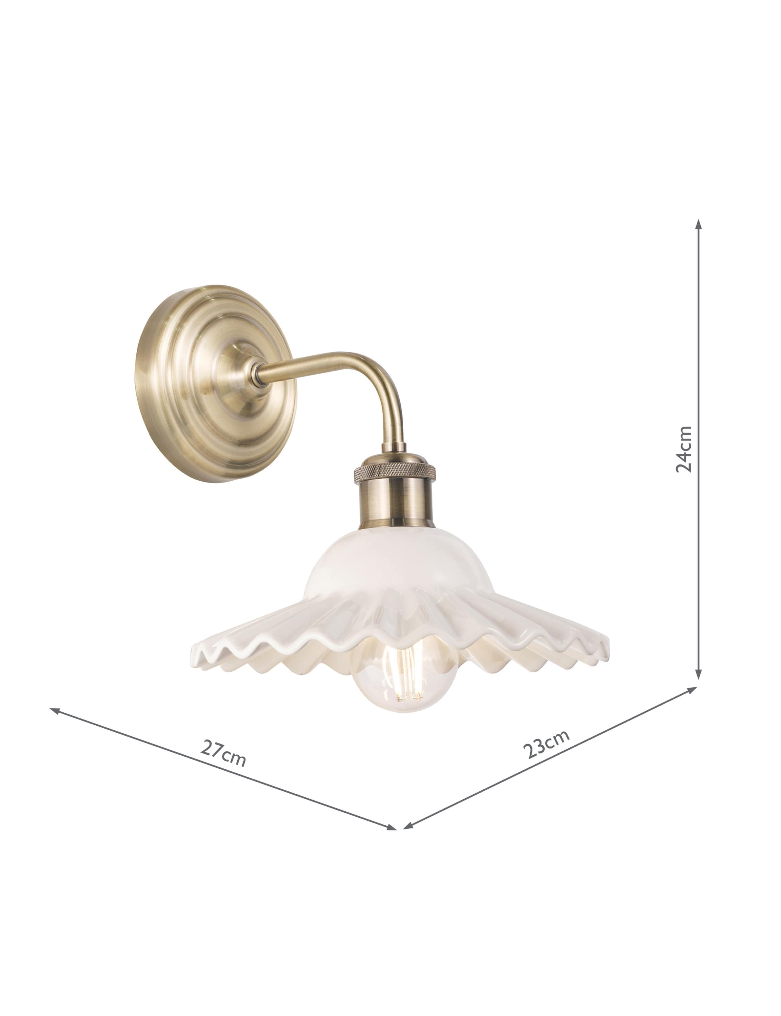Beca Ceramic & Metal Wall Light 5 of 5