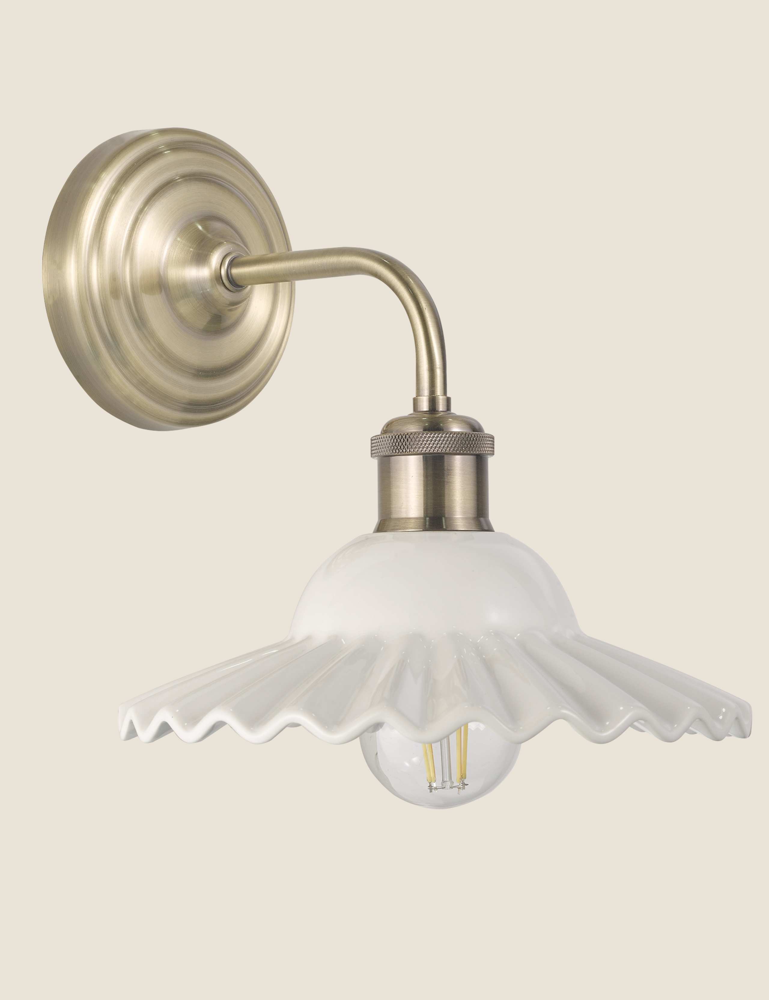 Beca Ceramic & Metal Wall Light 2 of 5