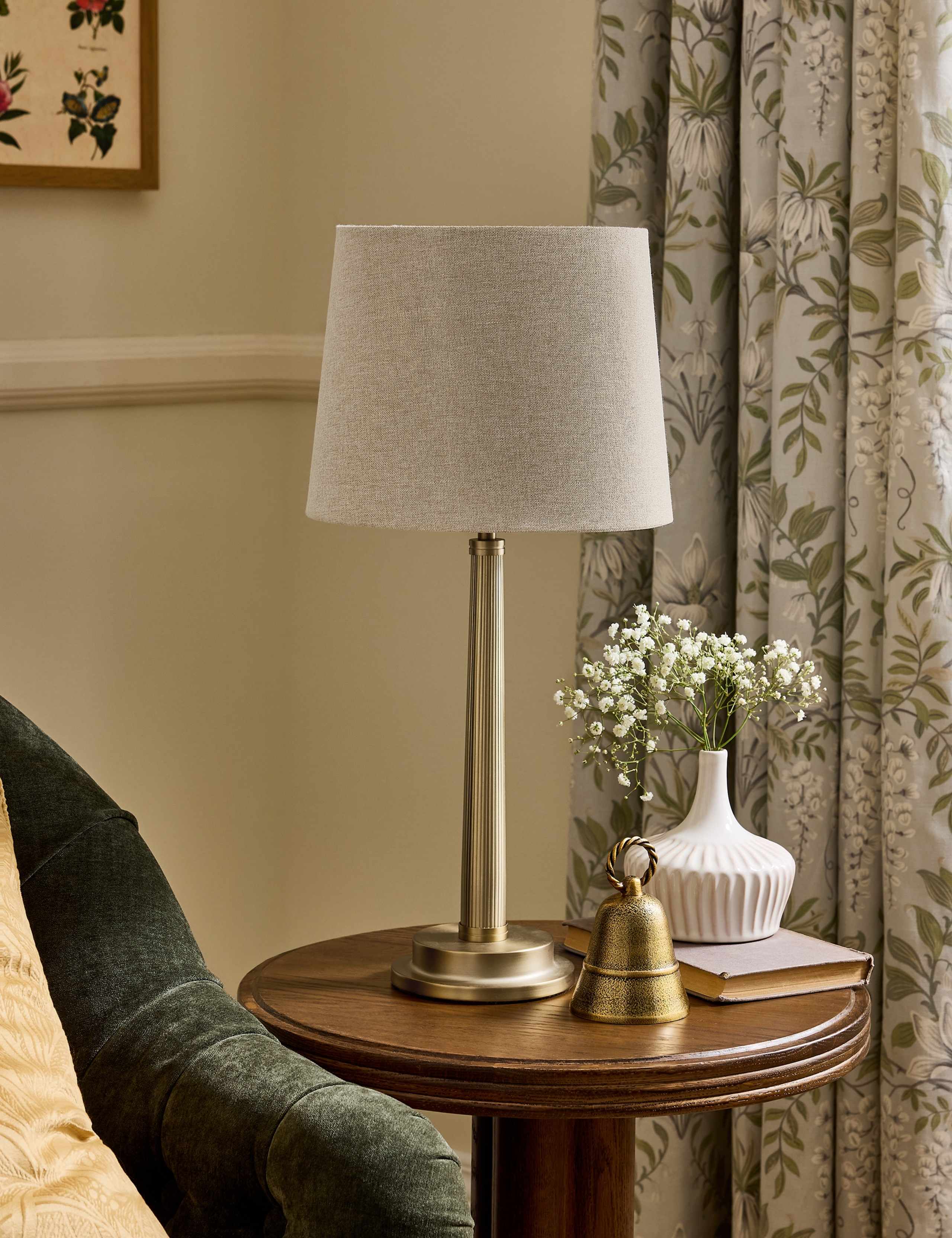Sullivan Metal Ribbed Table Lamp 3 of 5