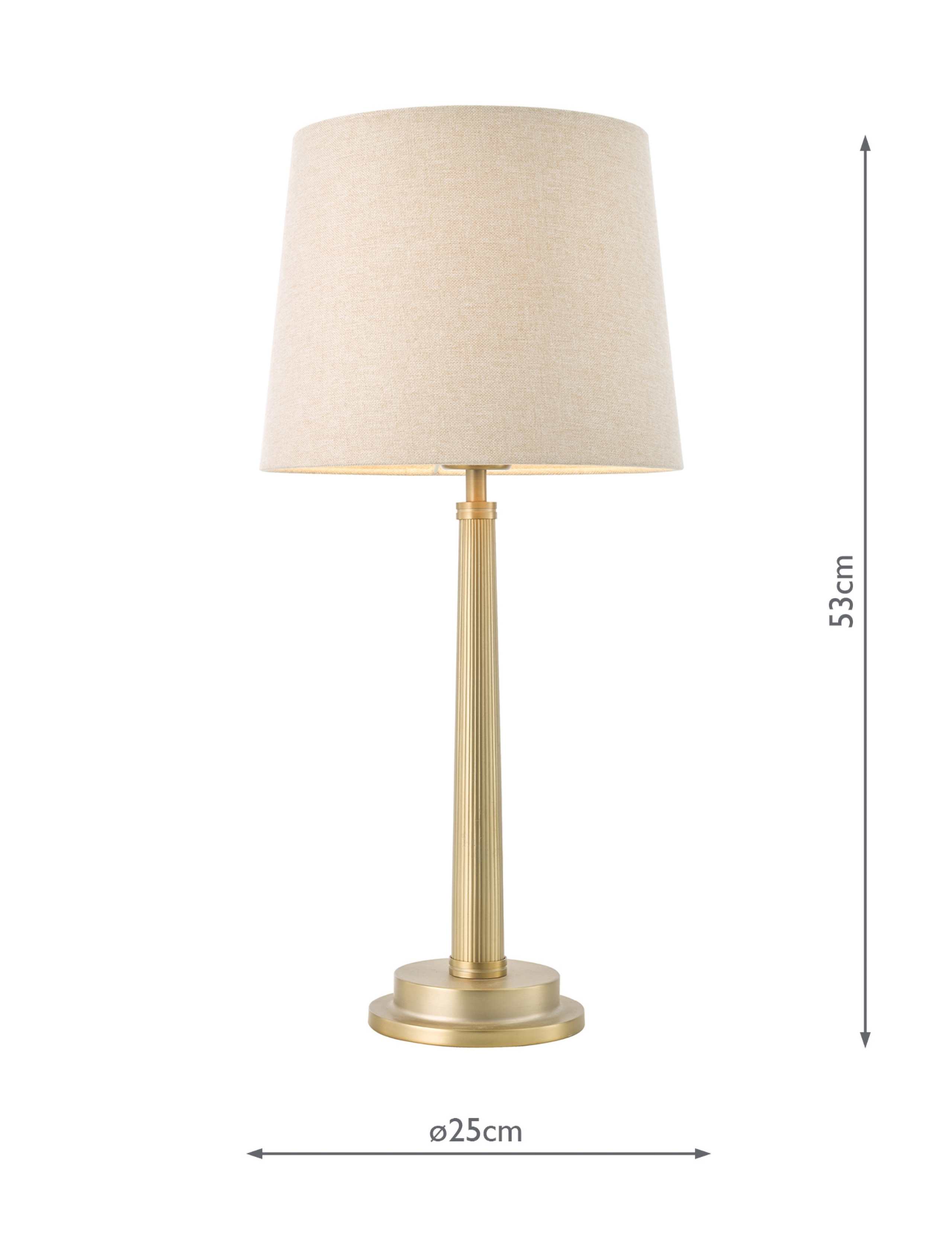 Sullivan Metal Ribbed Table Lamp 5 of 5