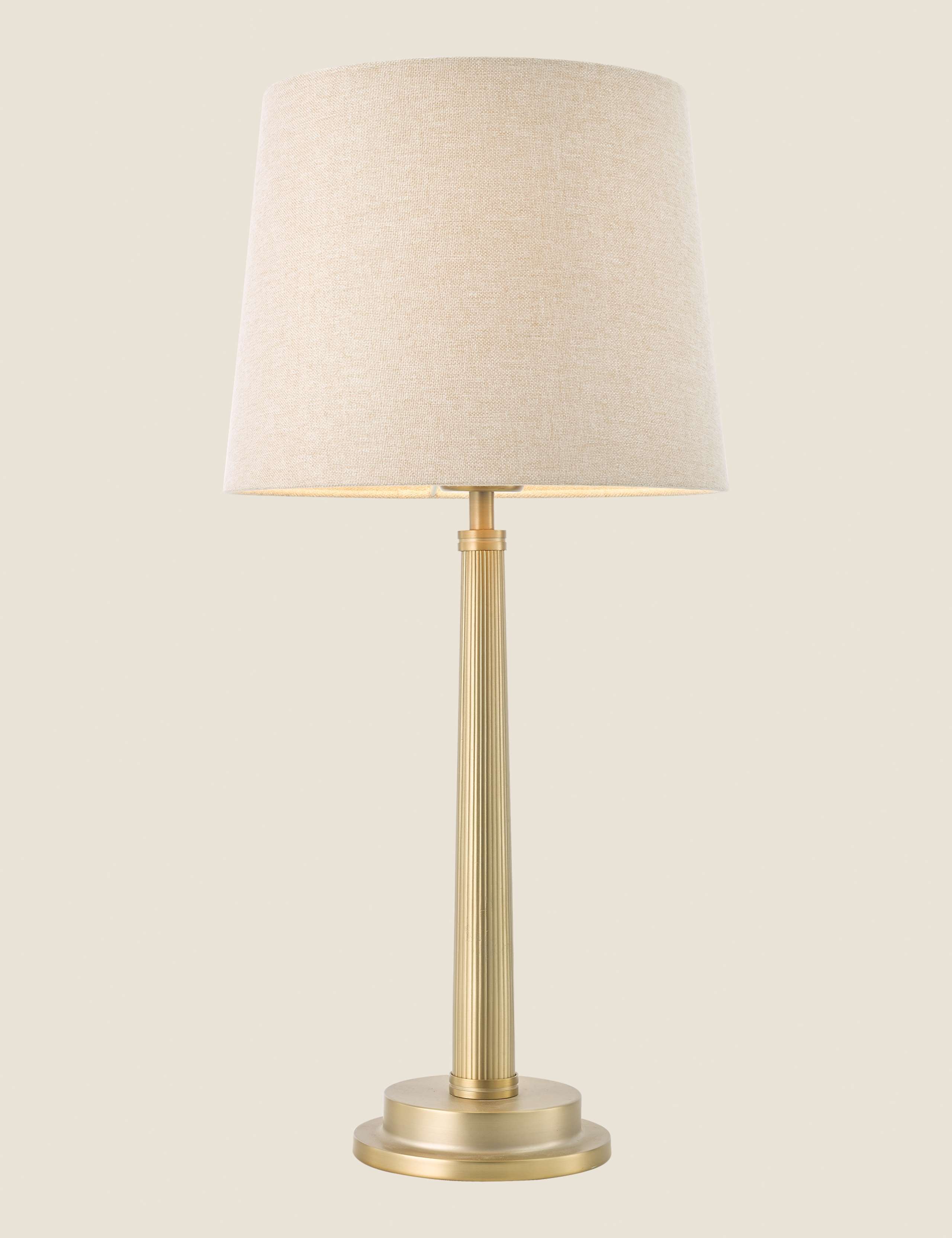 Sullivan Metal Ribbed Table Lamp 2 of 5
