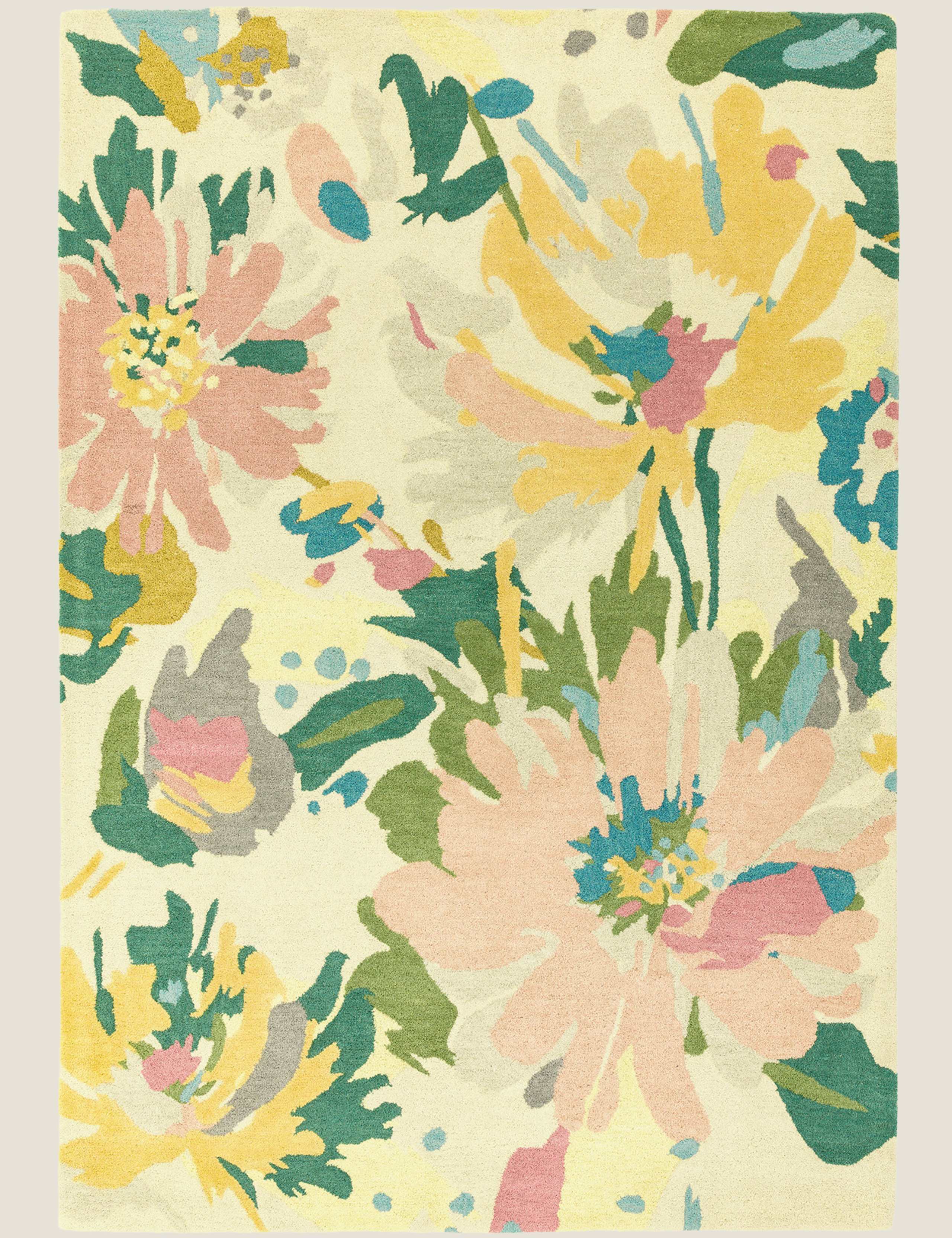 Reef Pure Wool Floral Rug 3 of 5