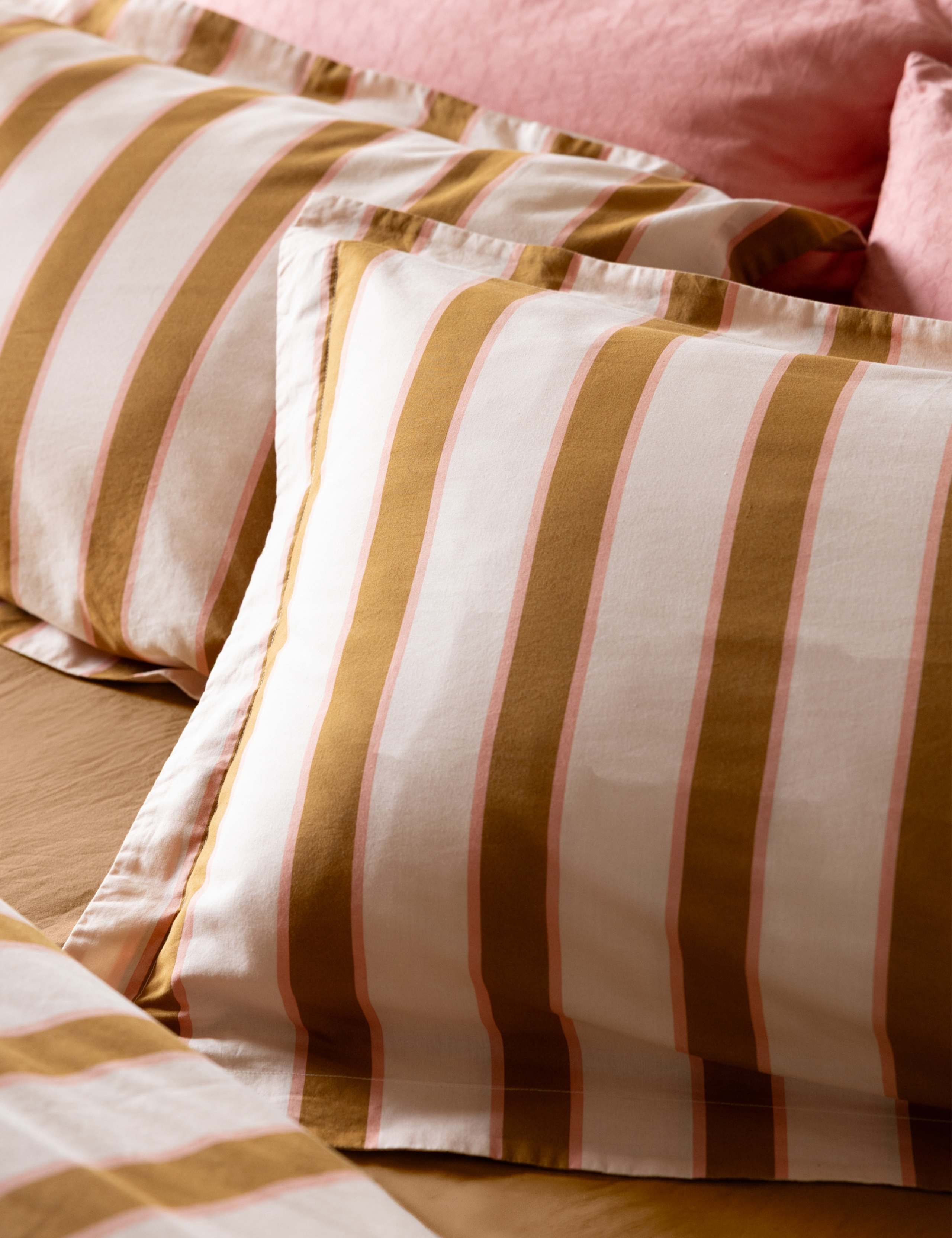 Pure Cotton 180 Thread Count Striped Duvet Cover 5 of 7