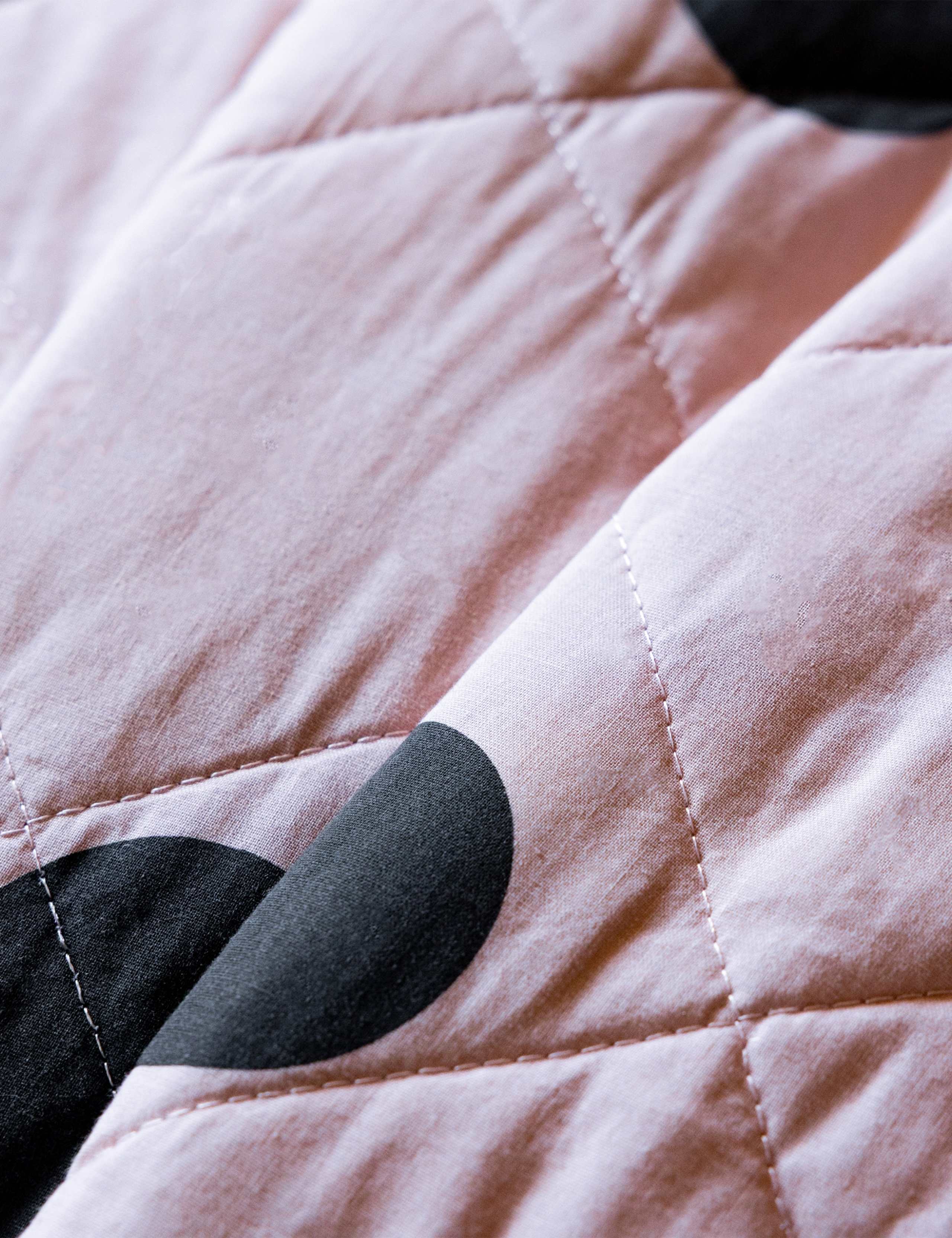 Pure Cotton Dot Noir Bedding Set 3 of 5