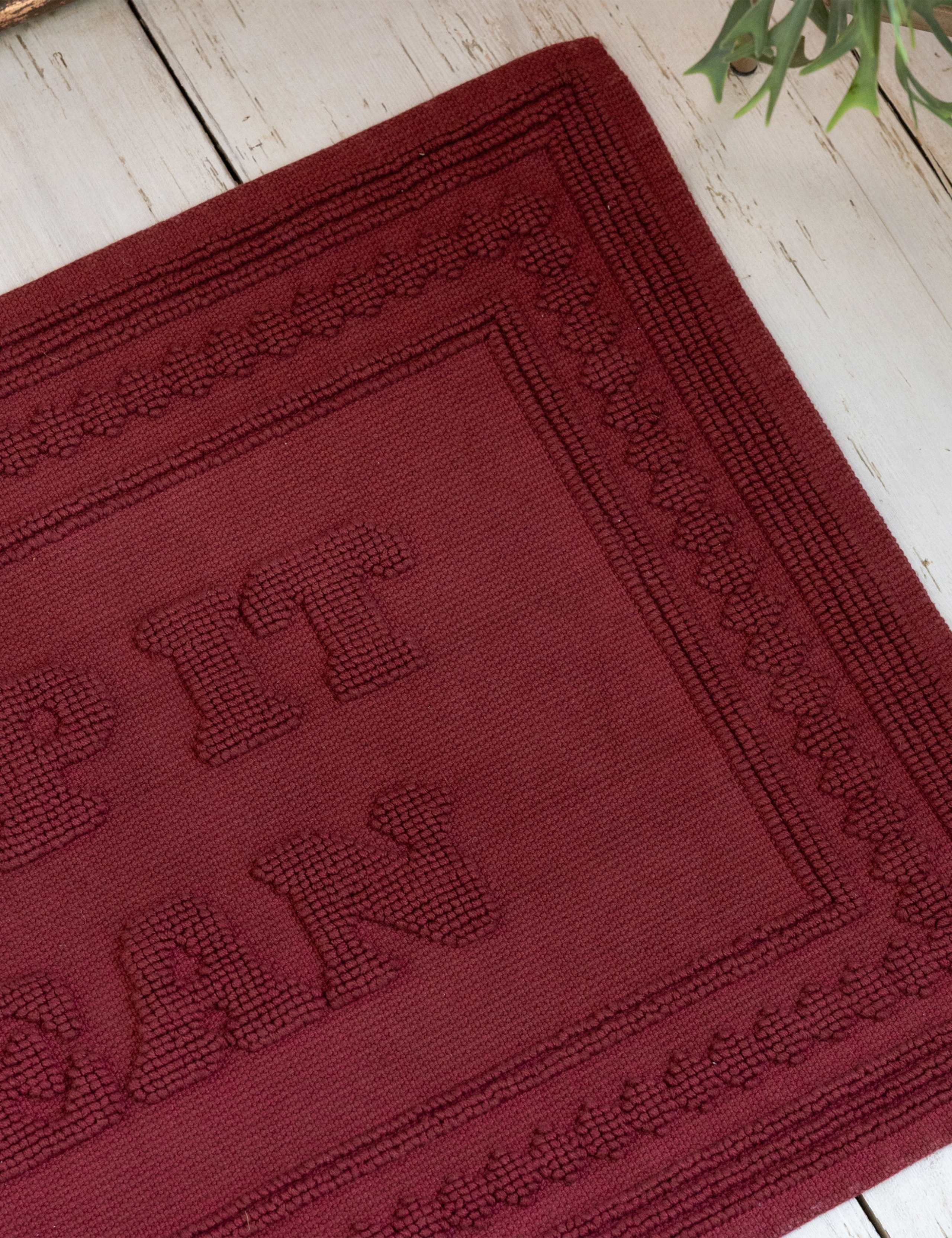 Pure Cotton Non Slip Quick Dry Bath Mat 2 of 4