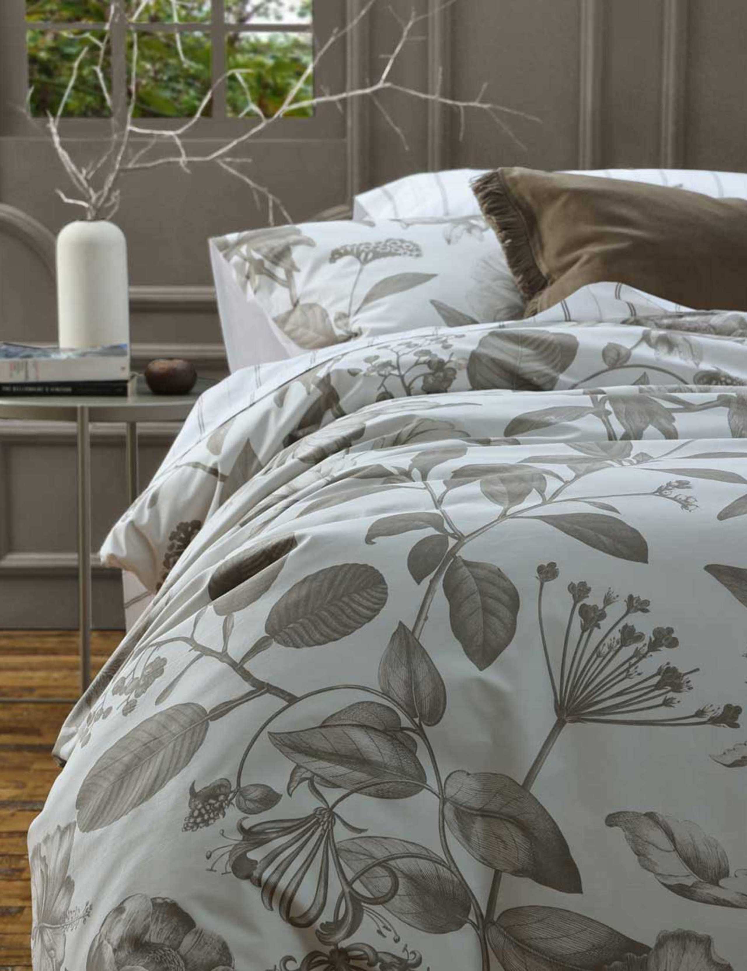 Pure Cotton Botanical Floral Duvet Set 3 of 4