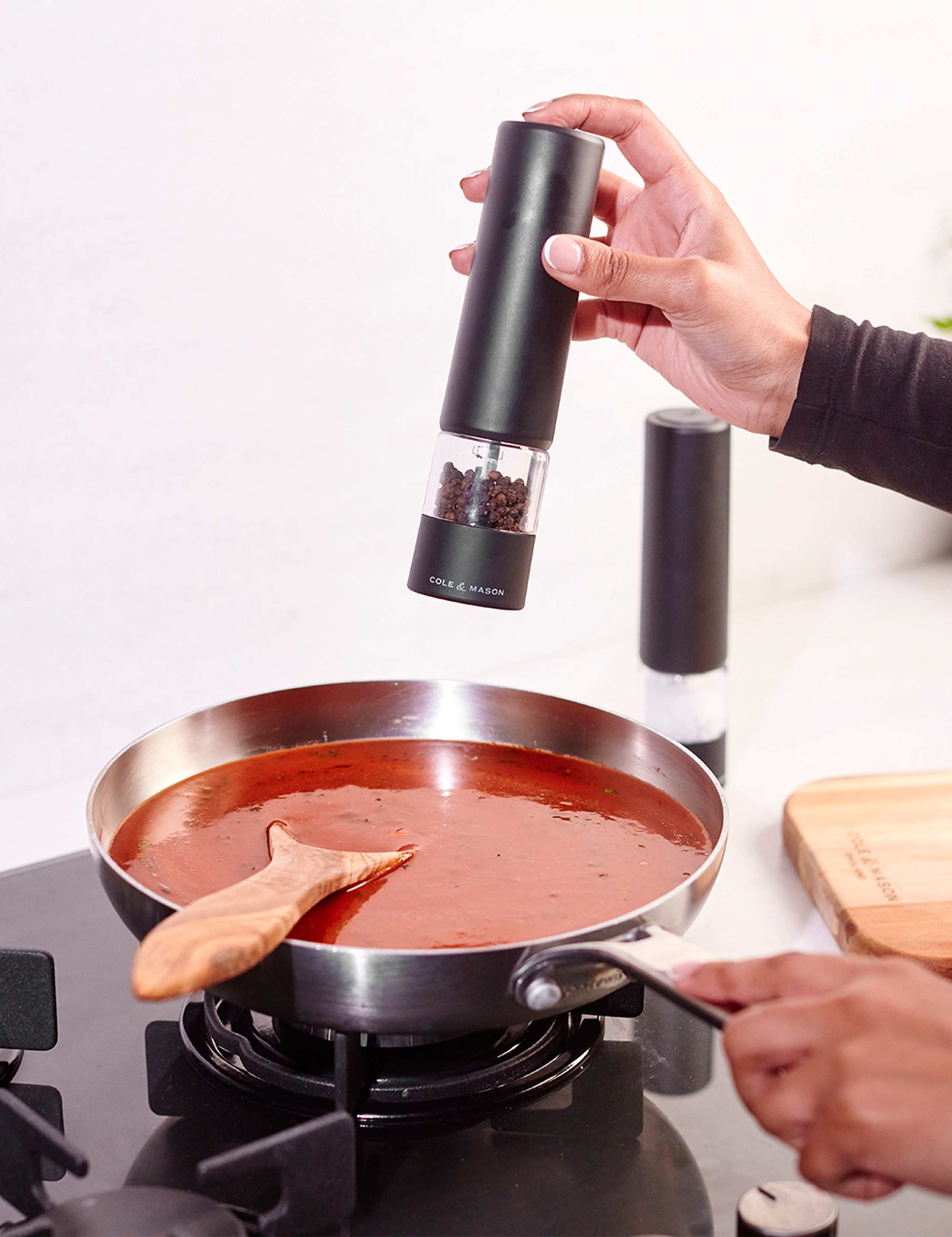 Electric Ceramic Salt & Pepper Mill Set 3 of 5