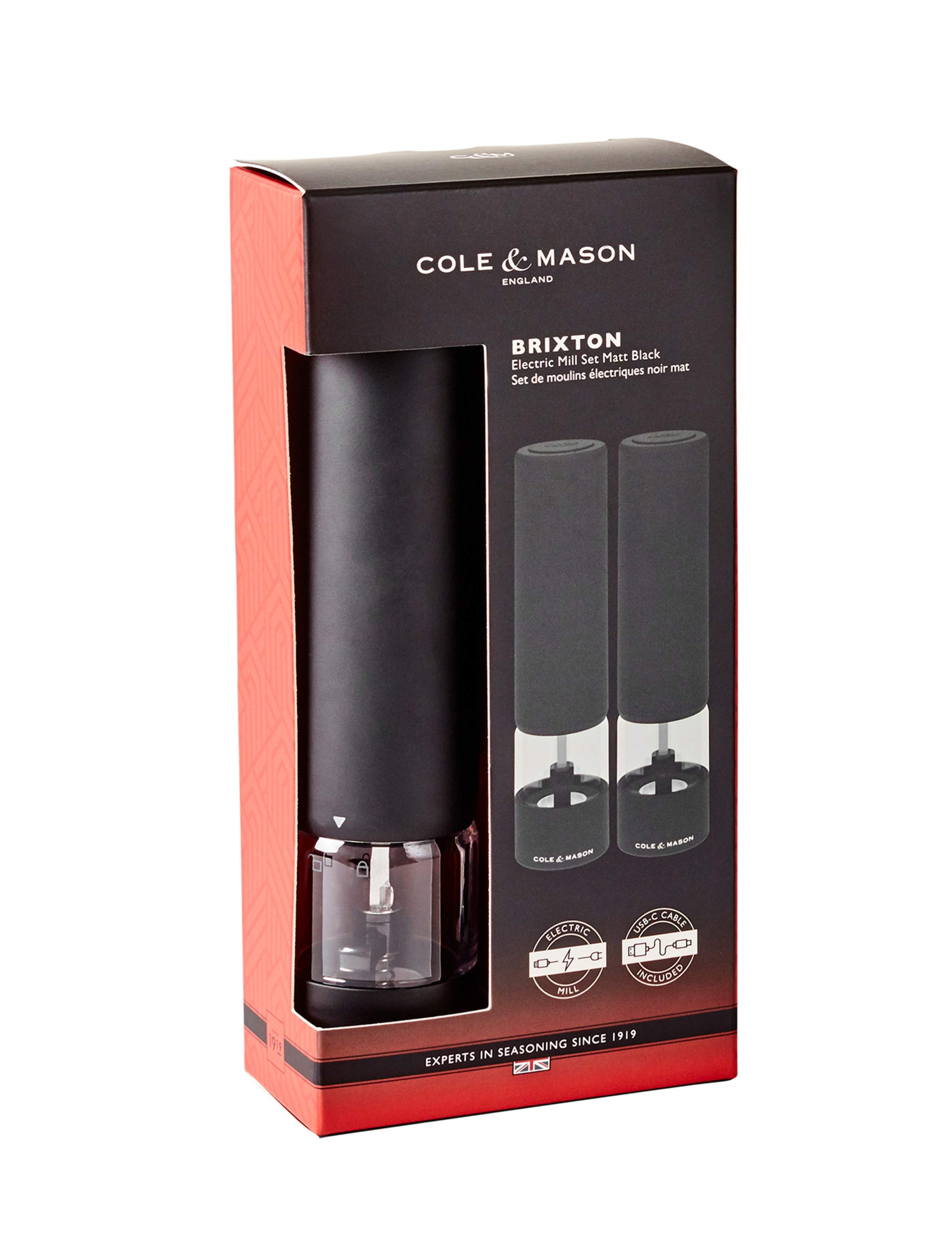 Electric Ceramic Salt & Pepper Mill Set 4 of 5