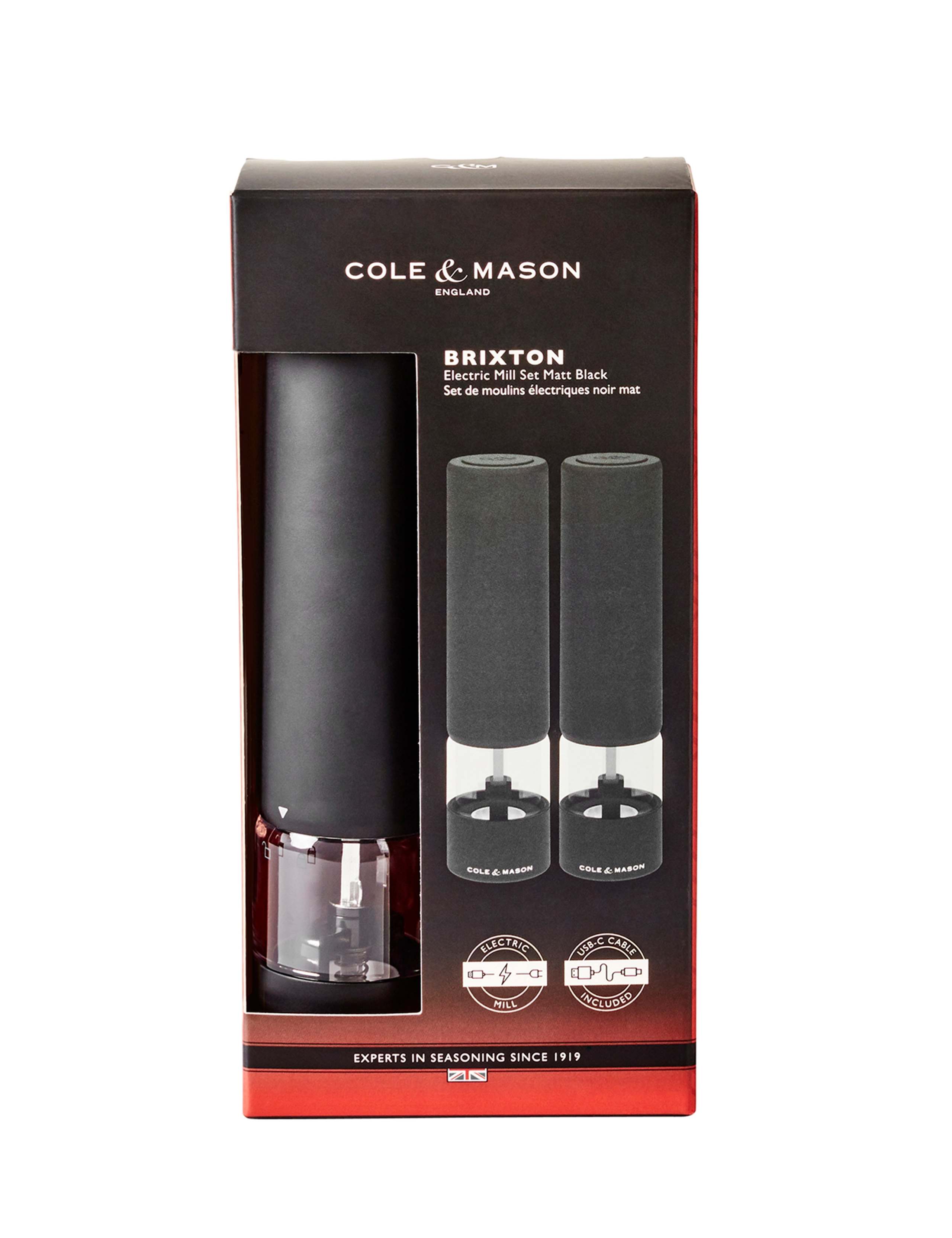 Electric Ceramic Salt & Pepper Mill Set 5 of 5