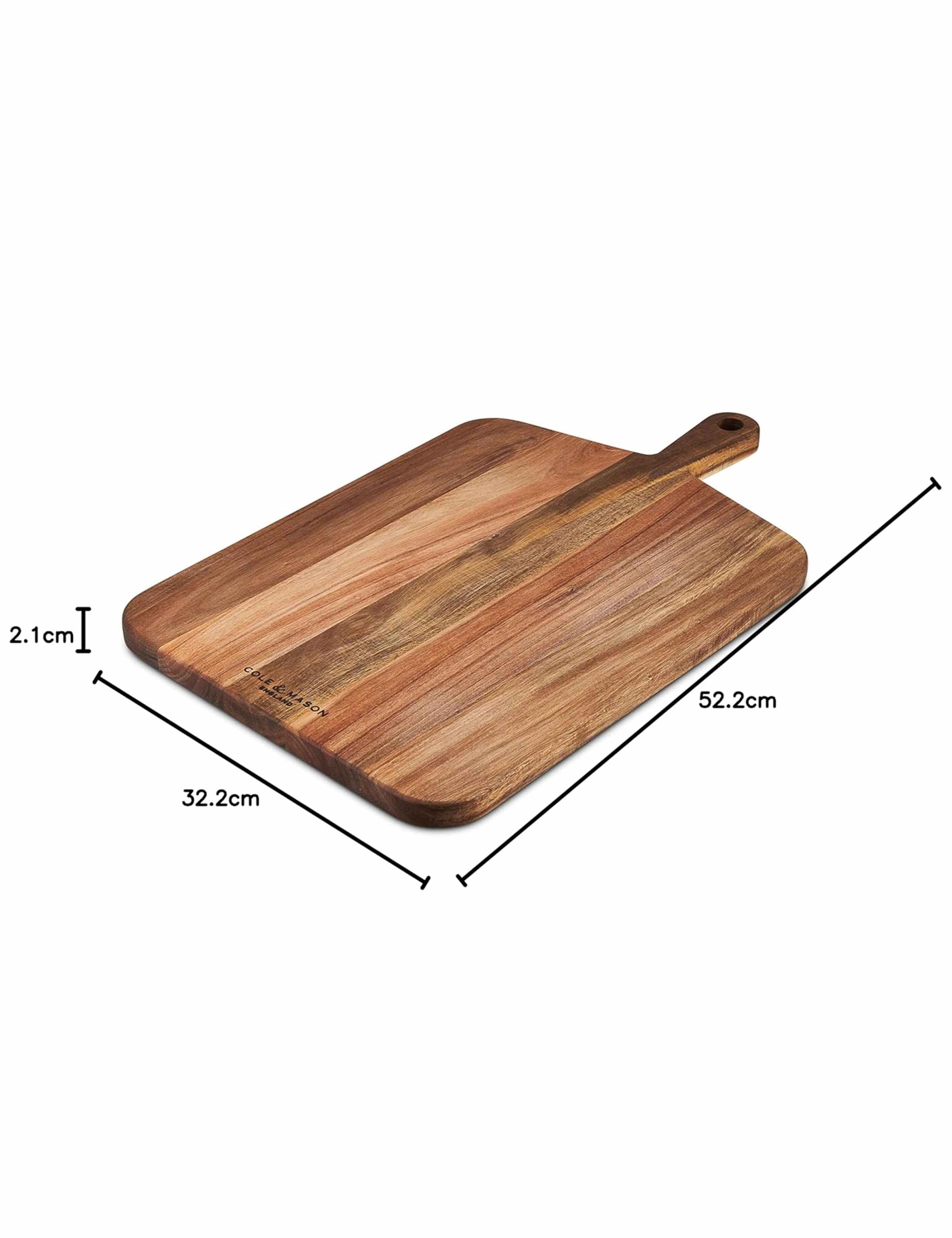Acacia Wood Board With Integrated Handle 5 of 5