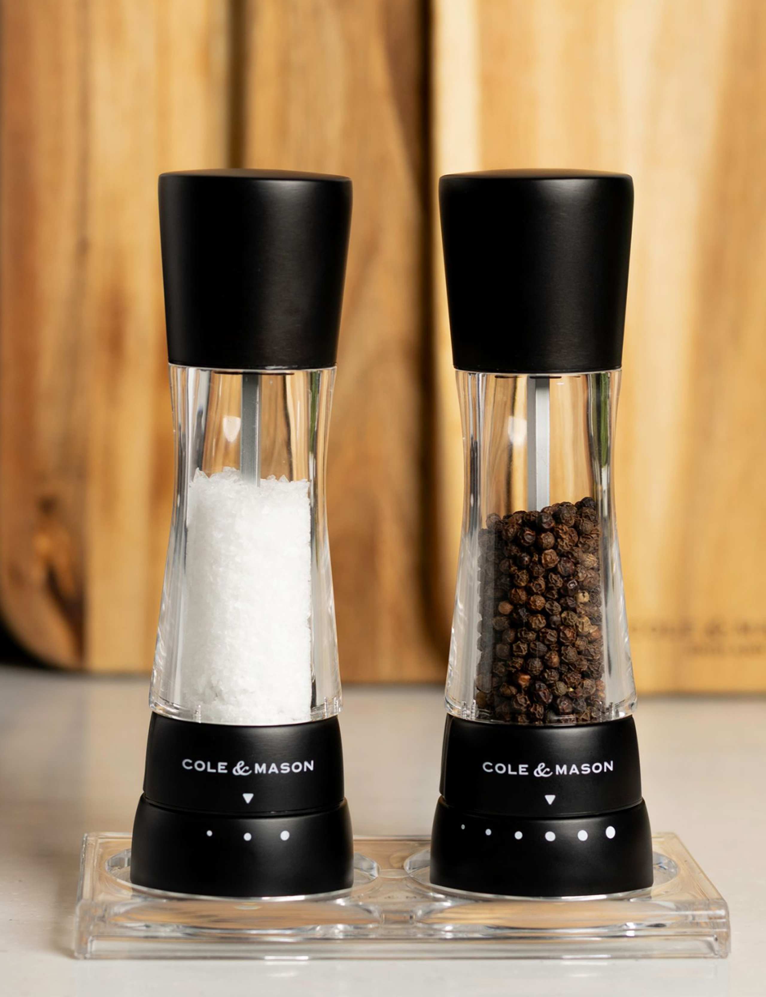 Stainless Steel Salt & Pepper Mill Set 190mm 1 of 6