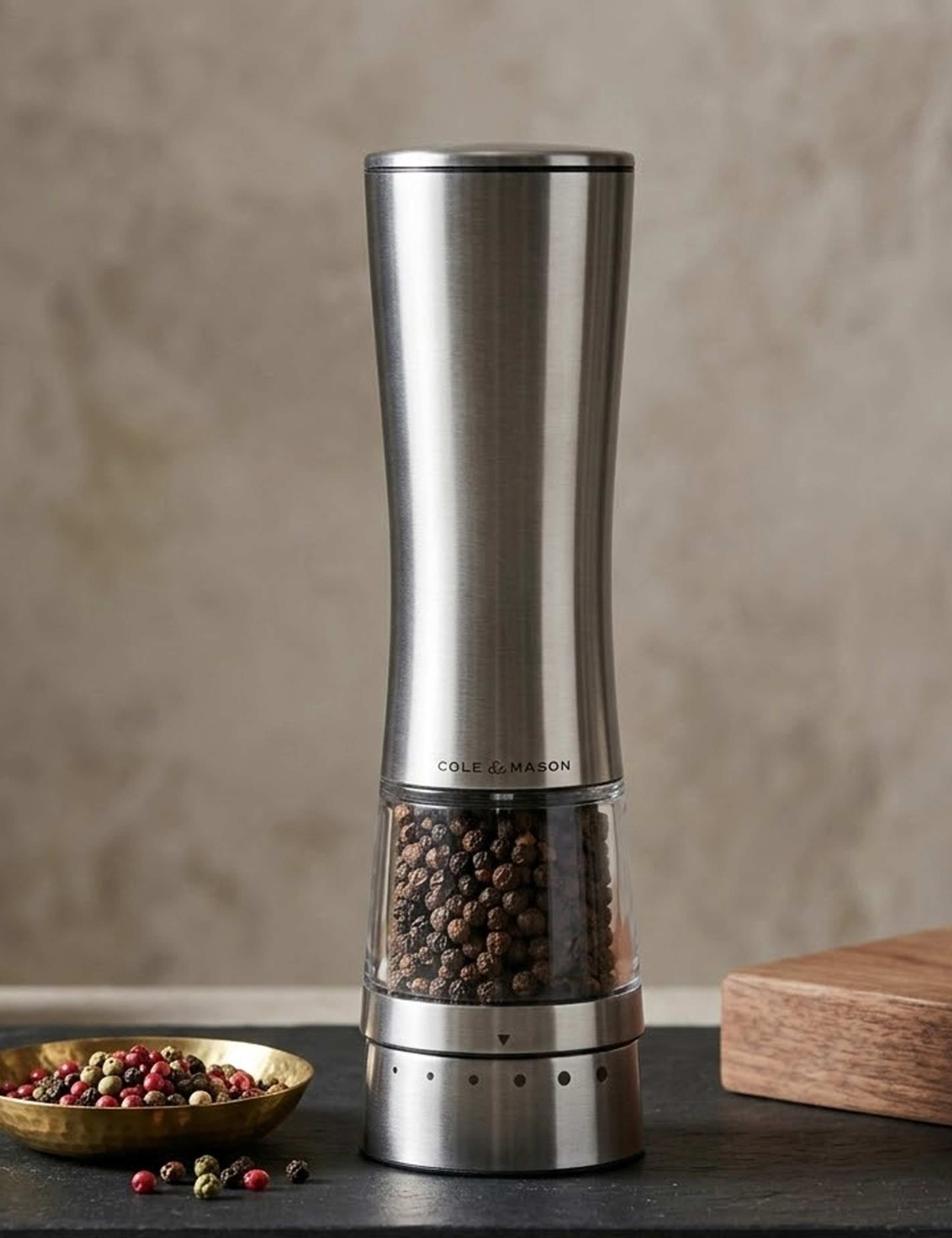 Electric Stainless Steel Salt & Pepper Mill 3 of 9