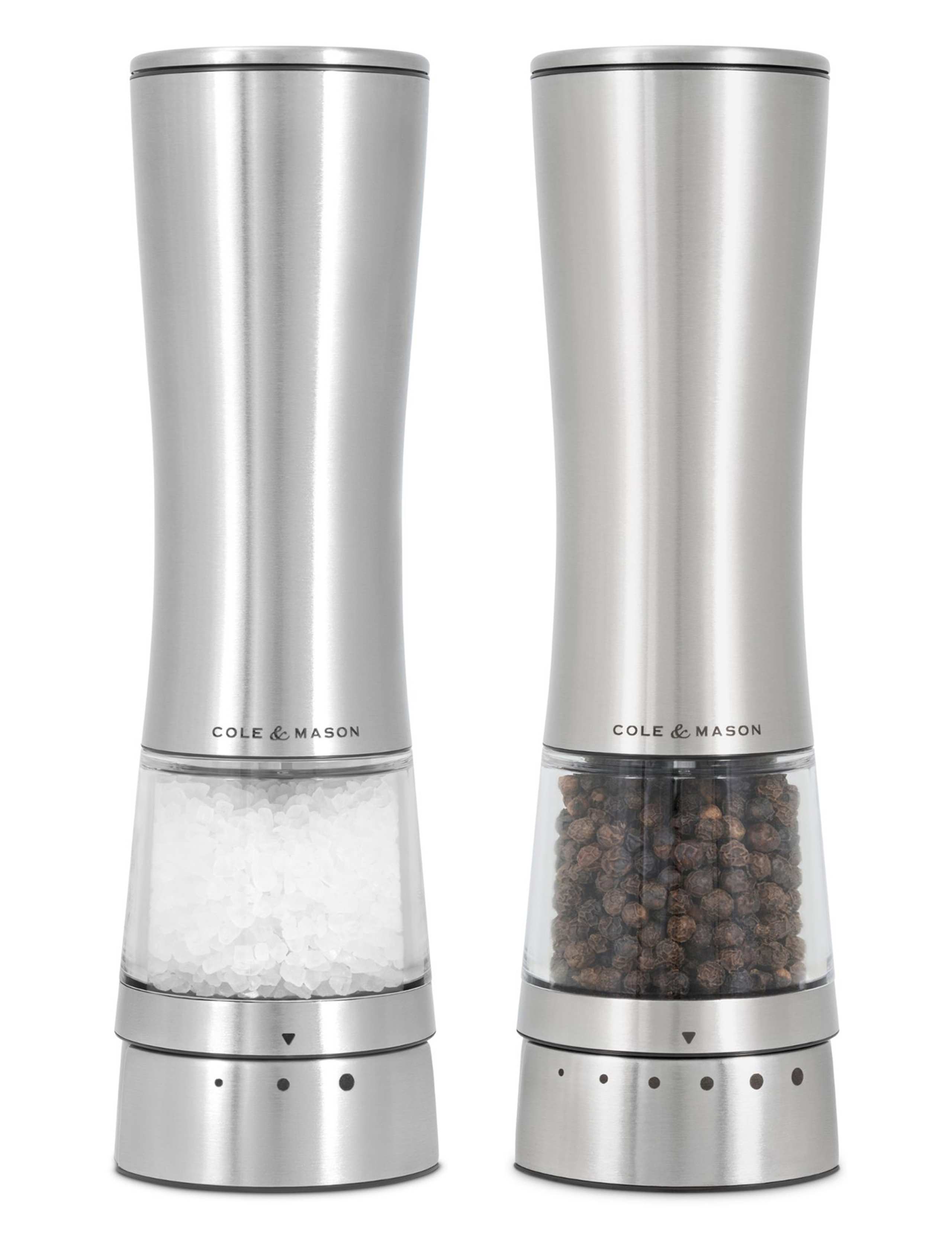 Electric Stainless Steel Salt & Pepper Mill 2 of 9