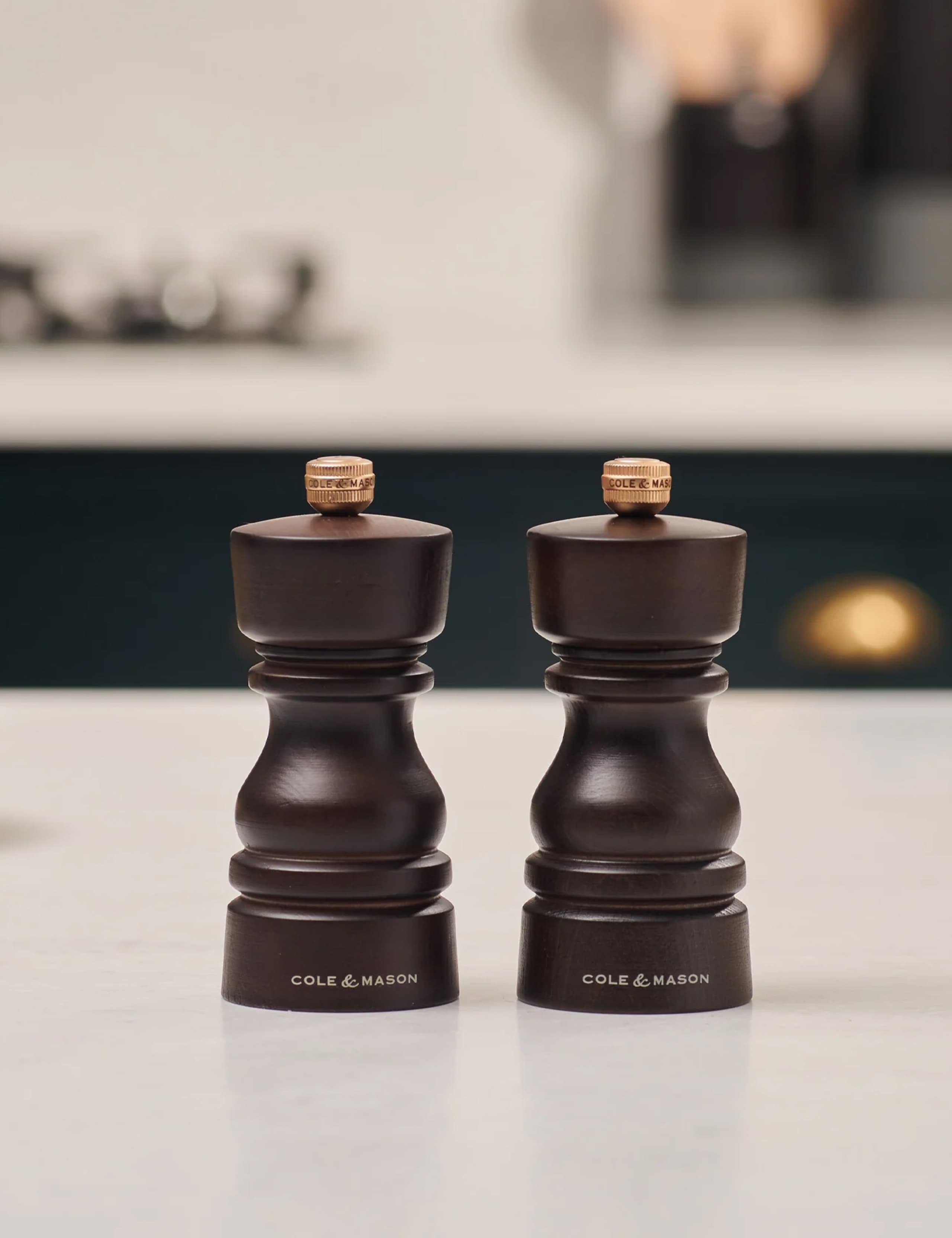 Beech Wood Salt & Pepper Mill Set 130mm 3 of 5