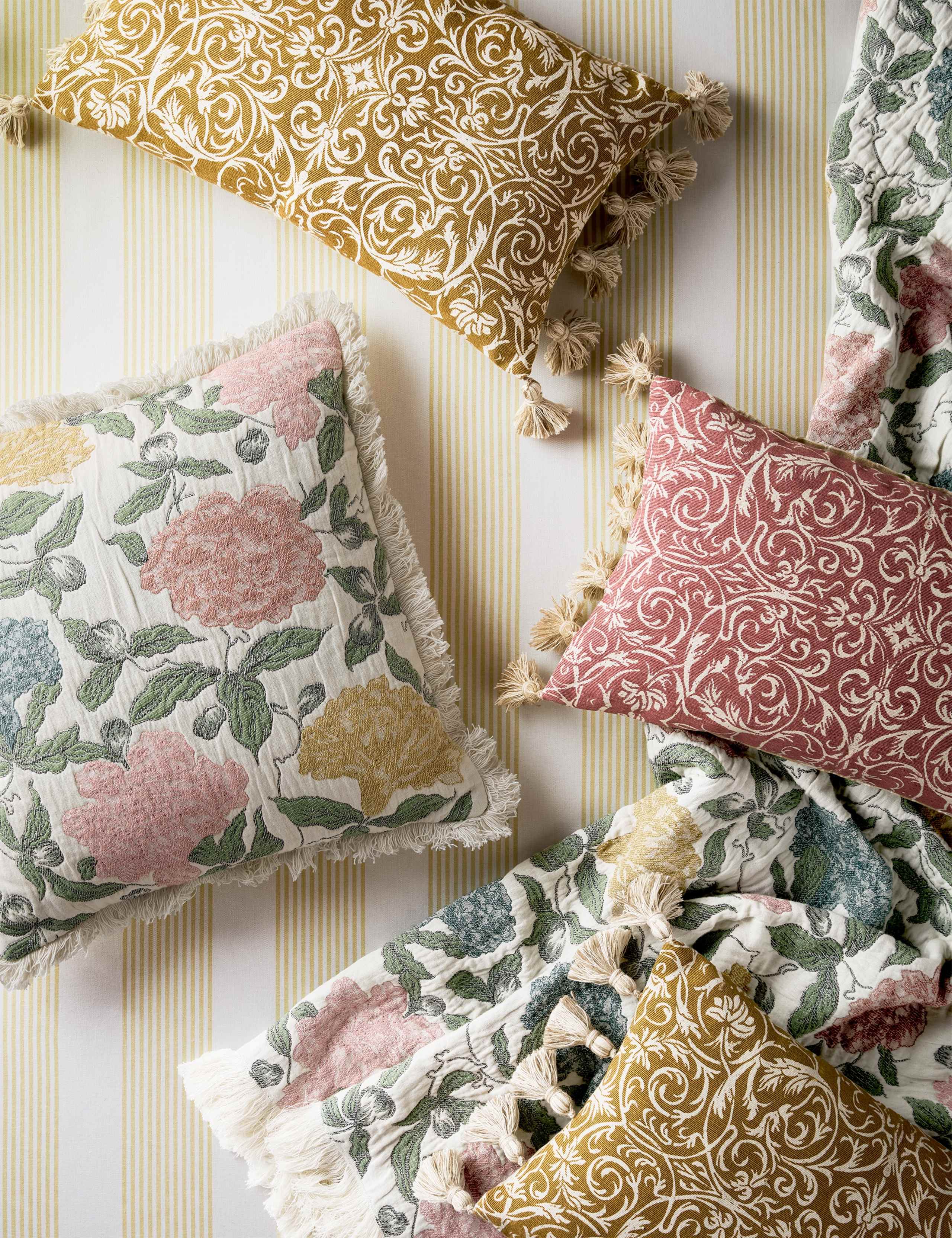 Pure Cotton Albert Jacquard Cushion 3 of 4