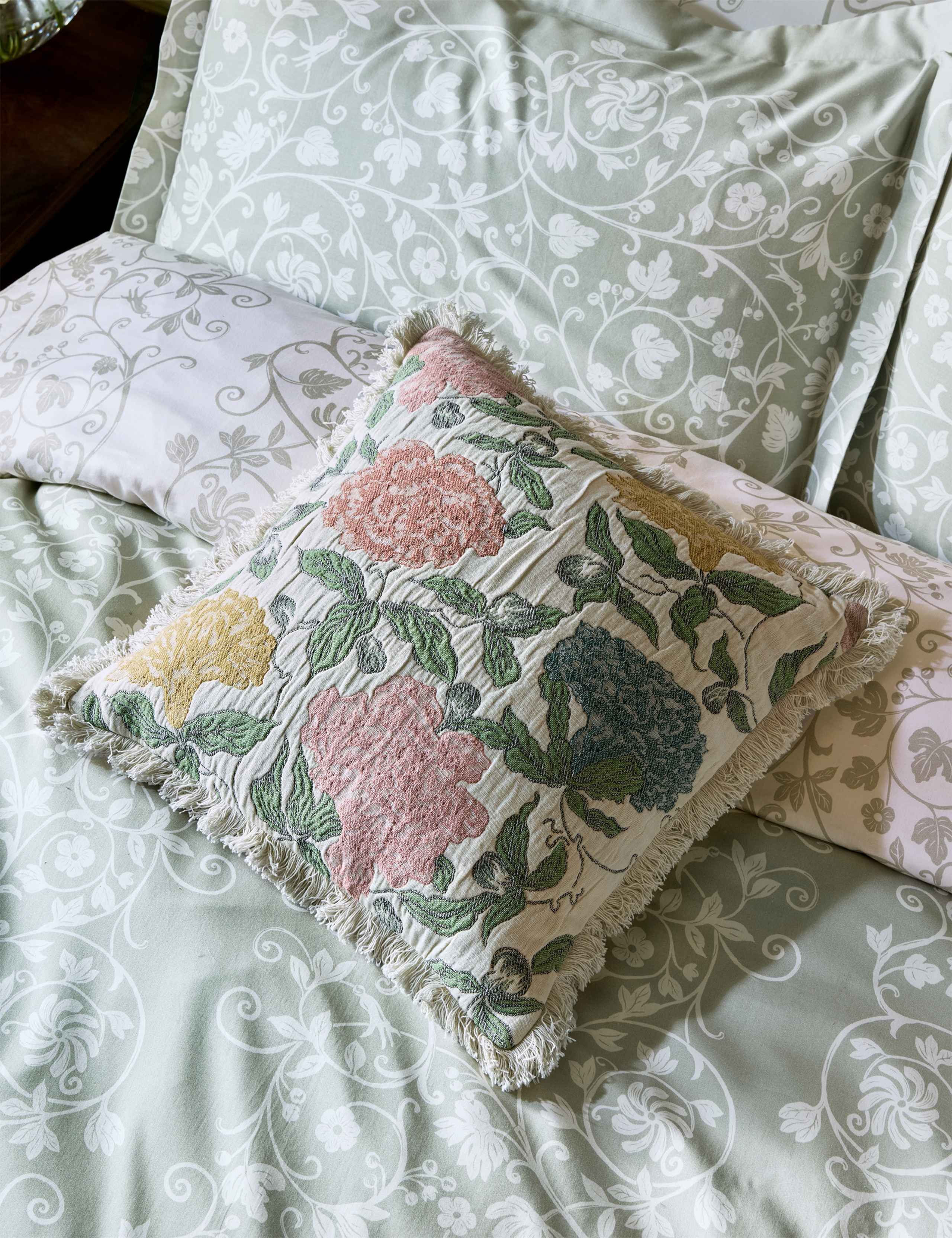Pure Cotton Albert Jacquard Cushion 4 of 4