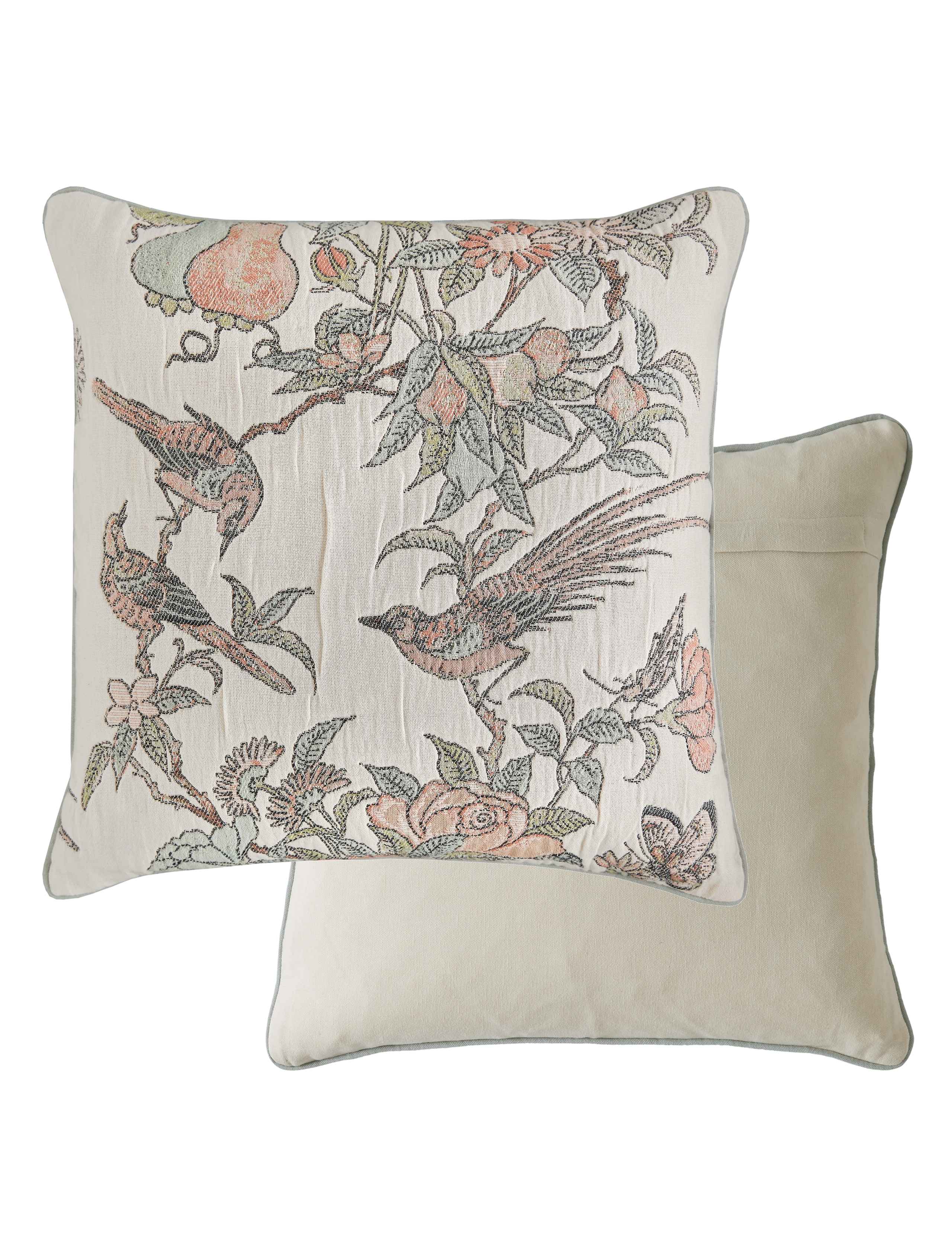 Pure Cotton Hampton Jacquard Cushion 2 of 3