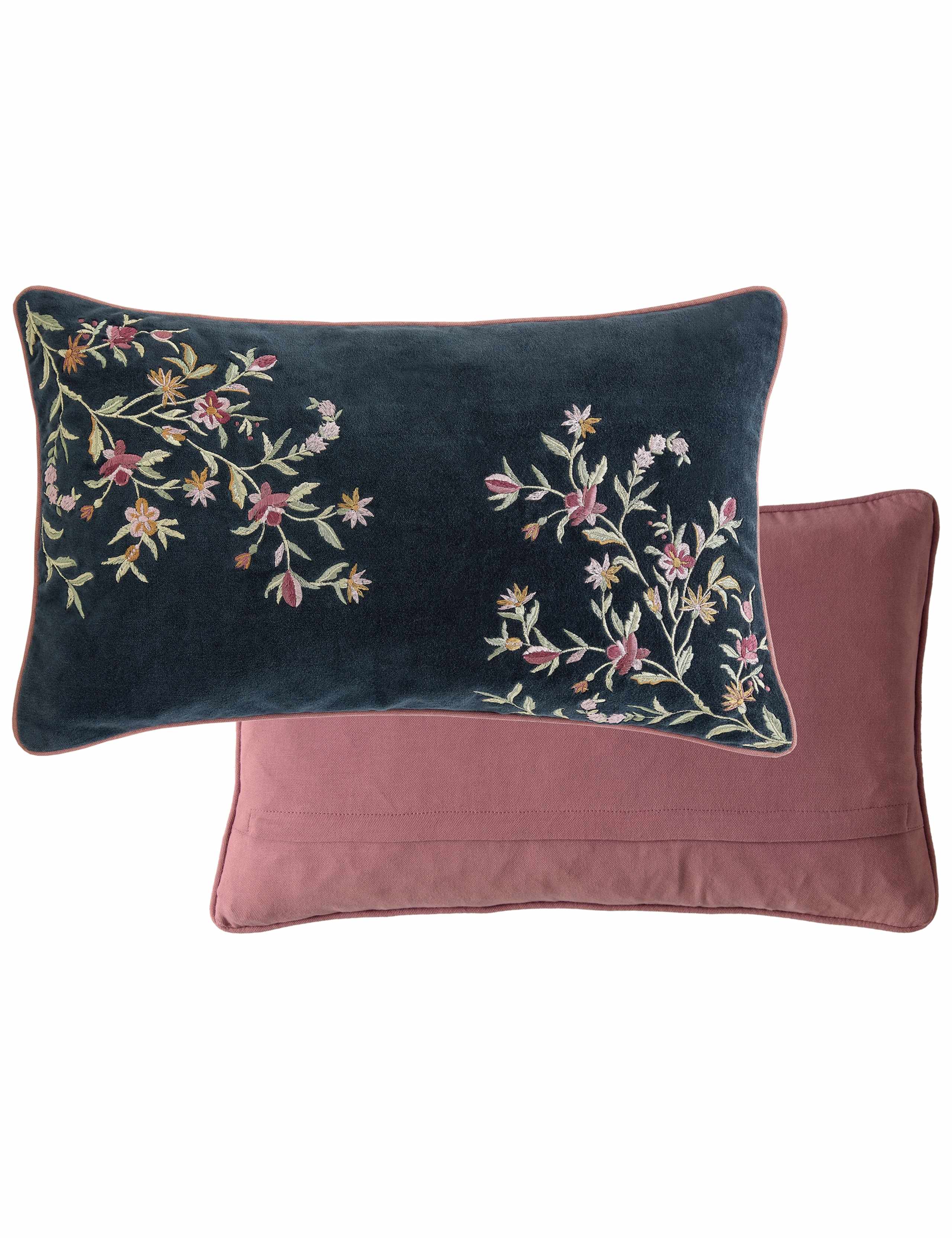Velvet Royal Court Embroidery Cushion 2 of 4