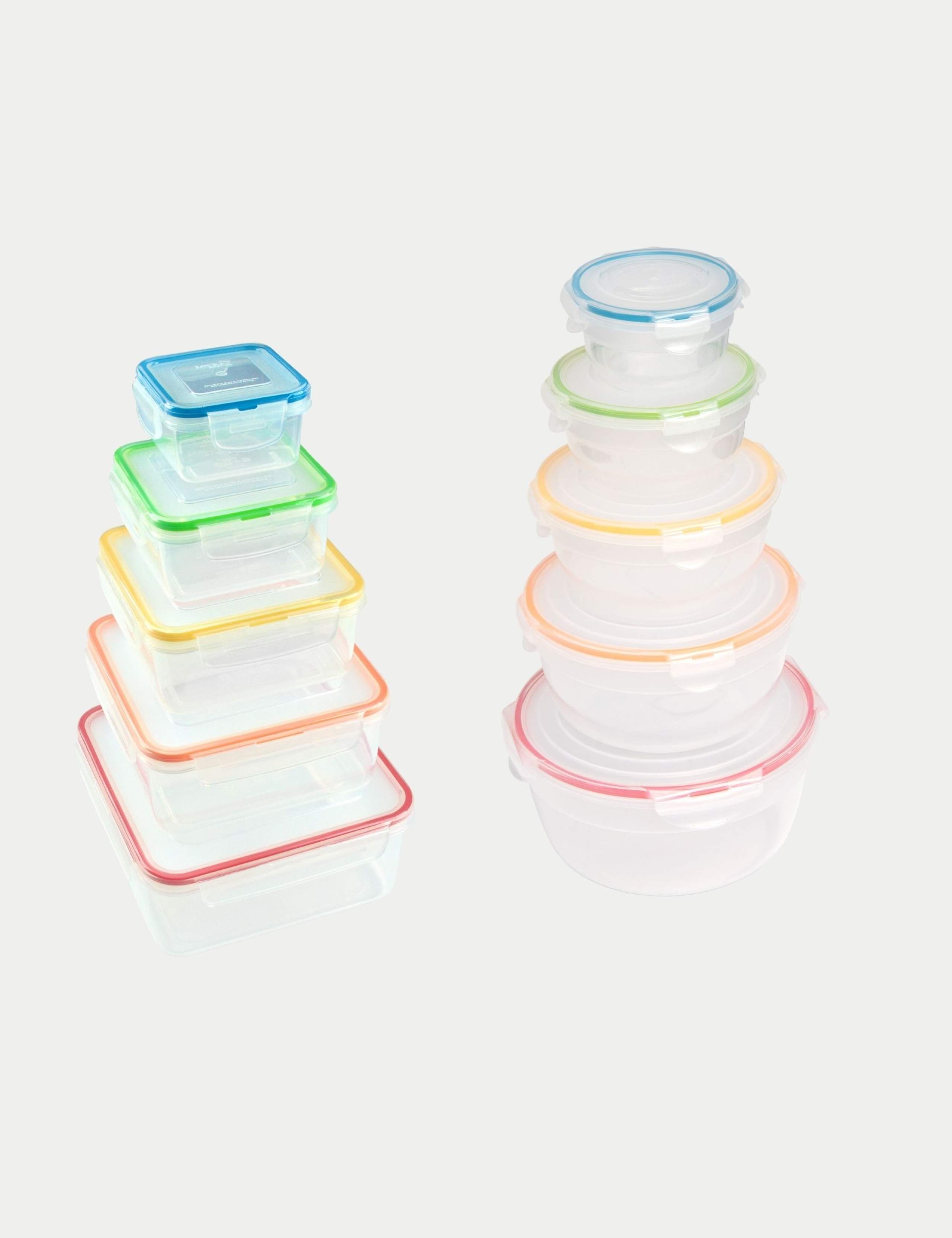 Set of 10 Nesting Airtight Containers 3 of 3