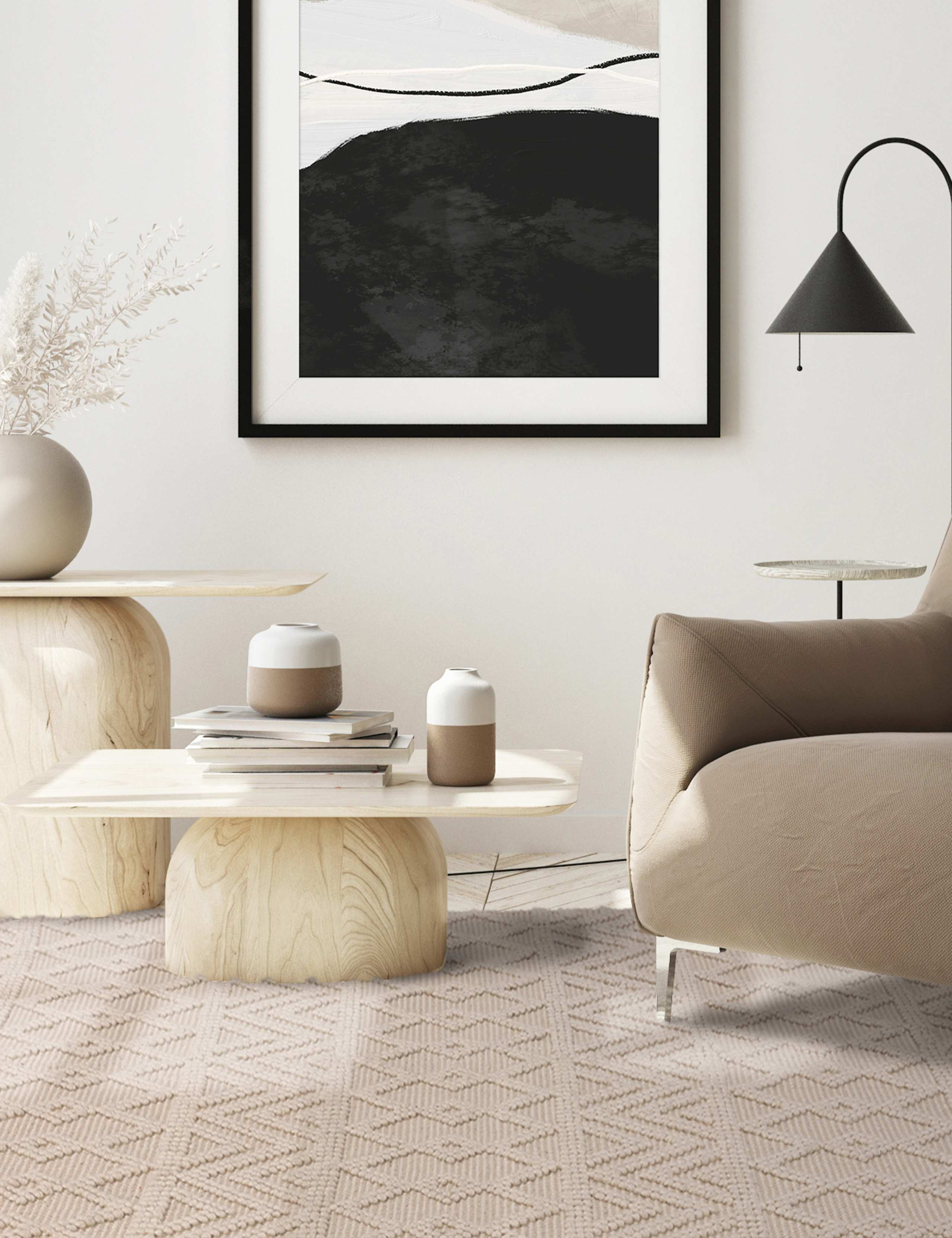 Asra Pure Wool Rug 1 of 8