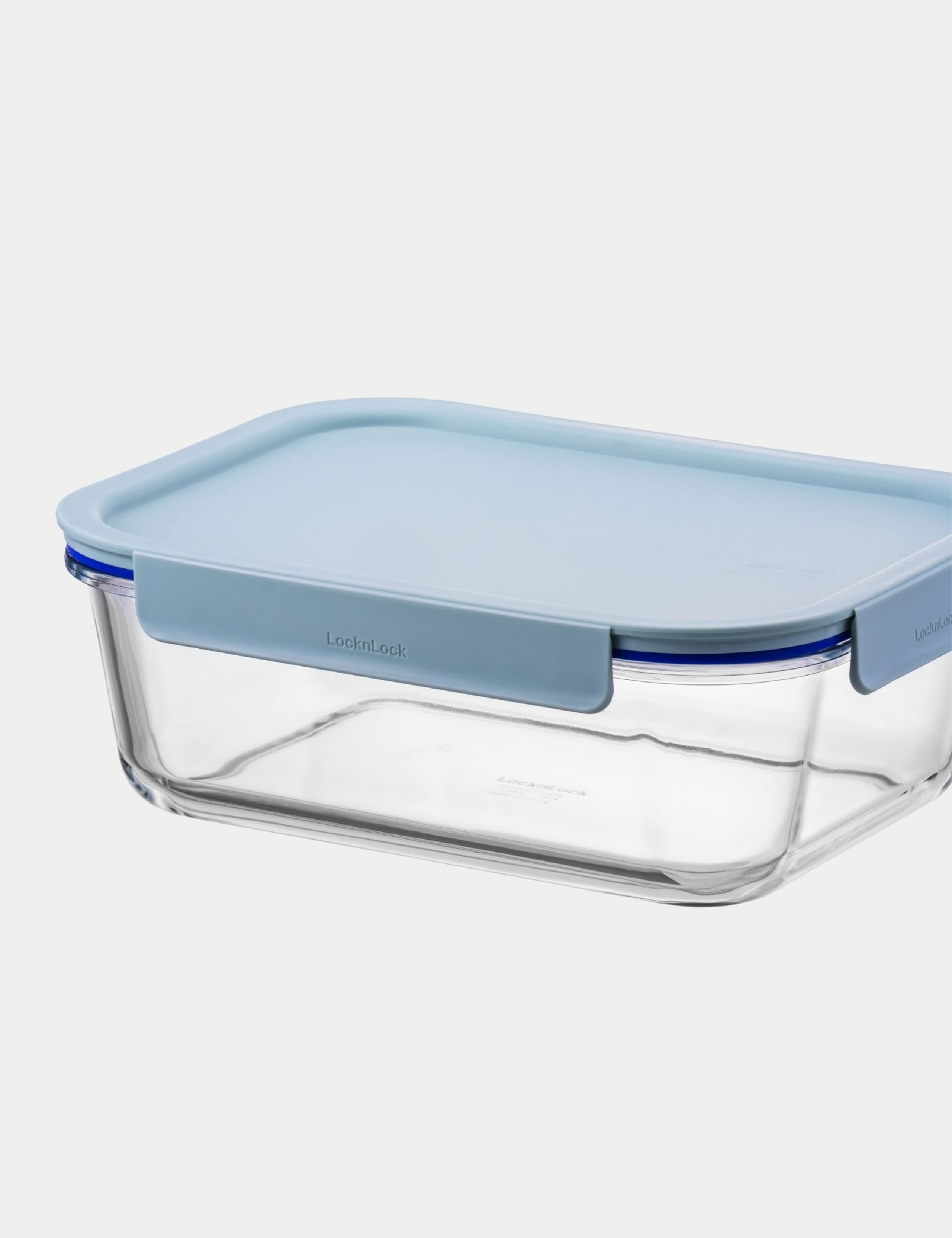 Set of 4 Clear Glass Airtight Food Containers 3 of 3