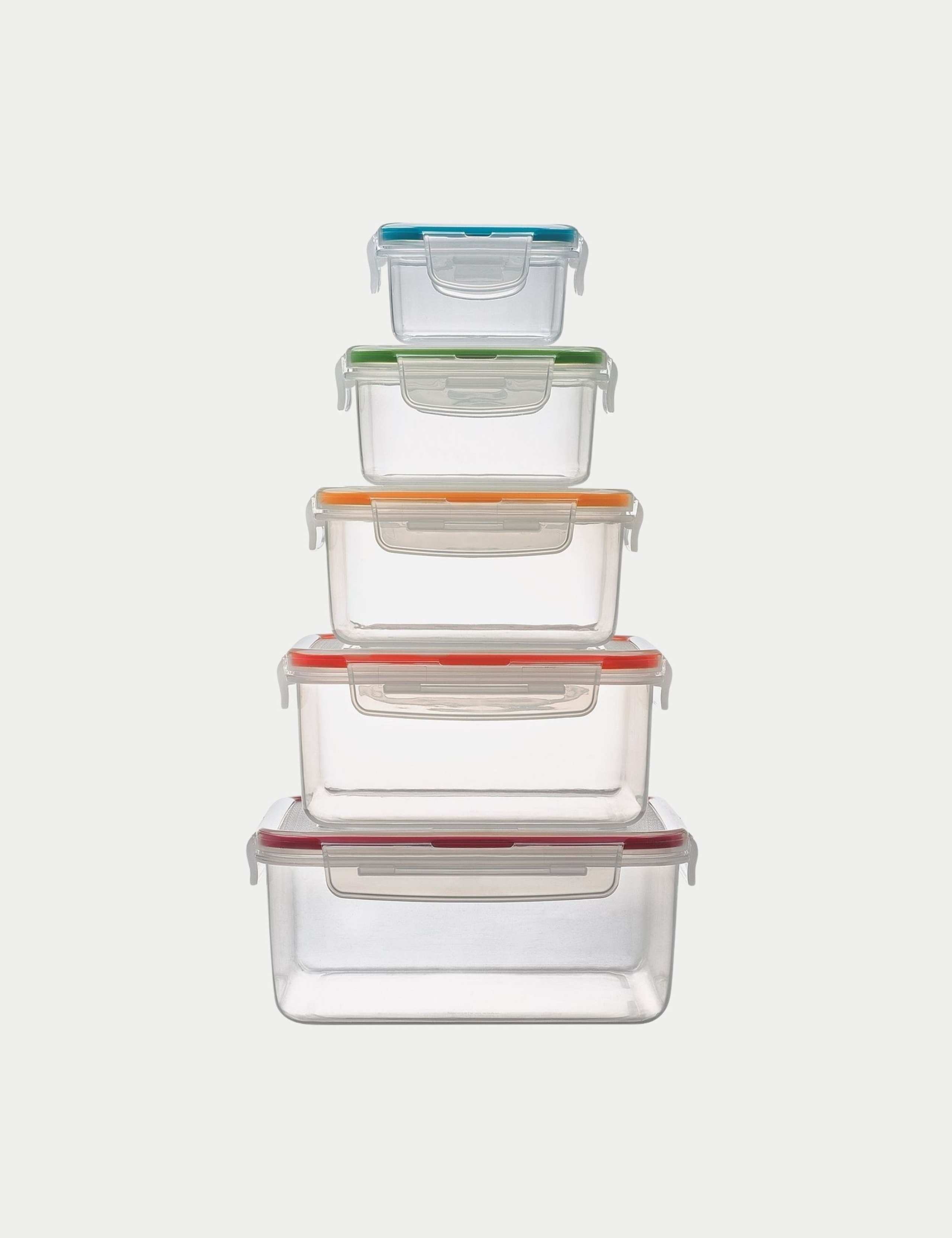 Set of 10 Nest Lock Airtight Food Containers 3 of 3