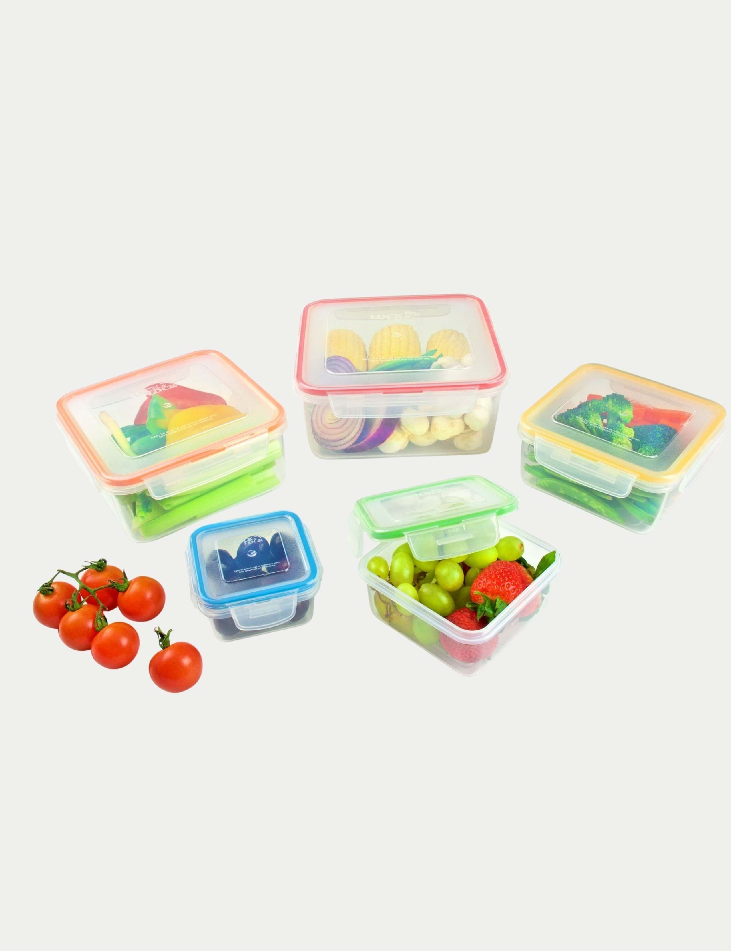Set of 10 Nest Lock Airtight Food Containers 2 of 3