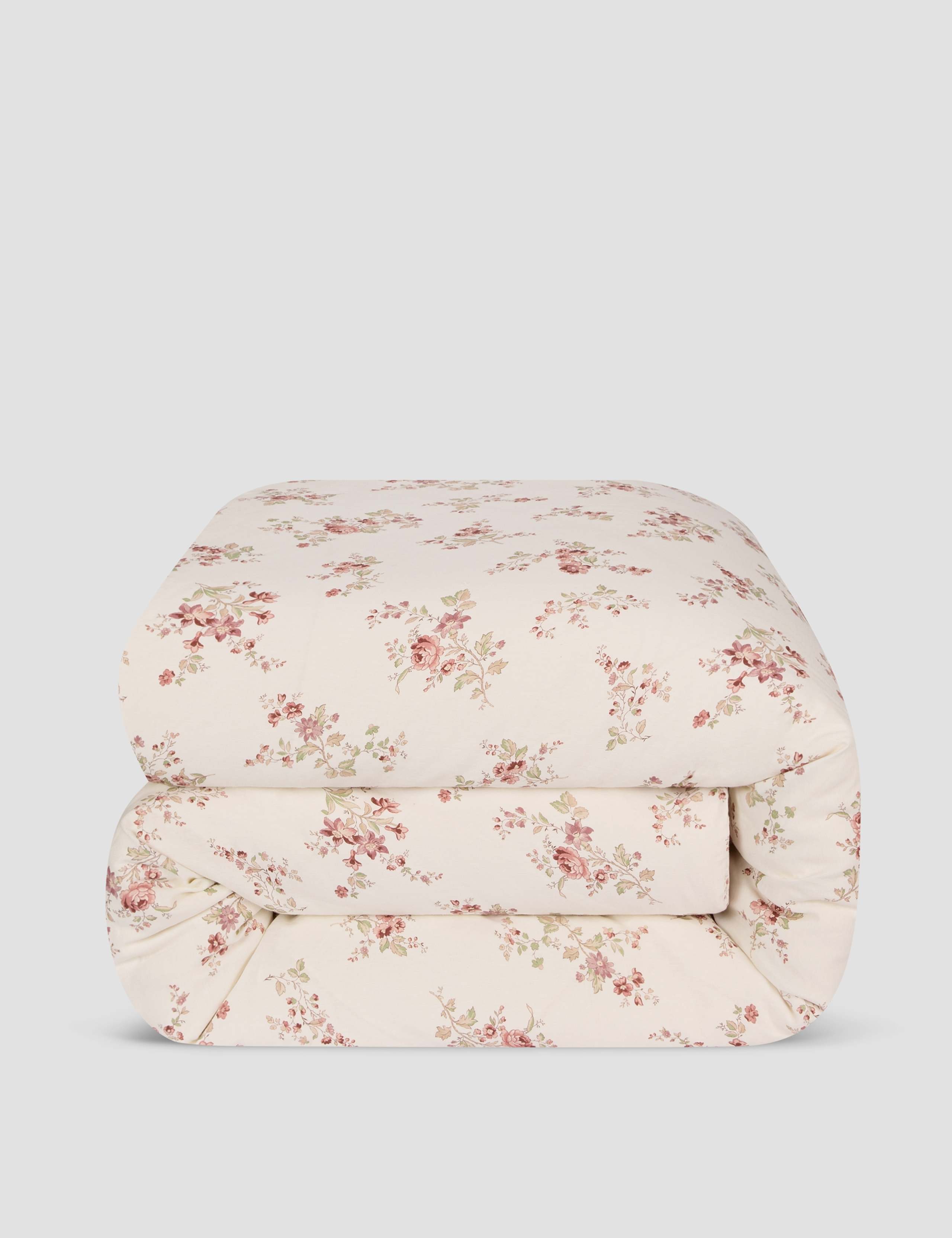 Linen Blend Floral Duvet Cover 4 of 4