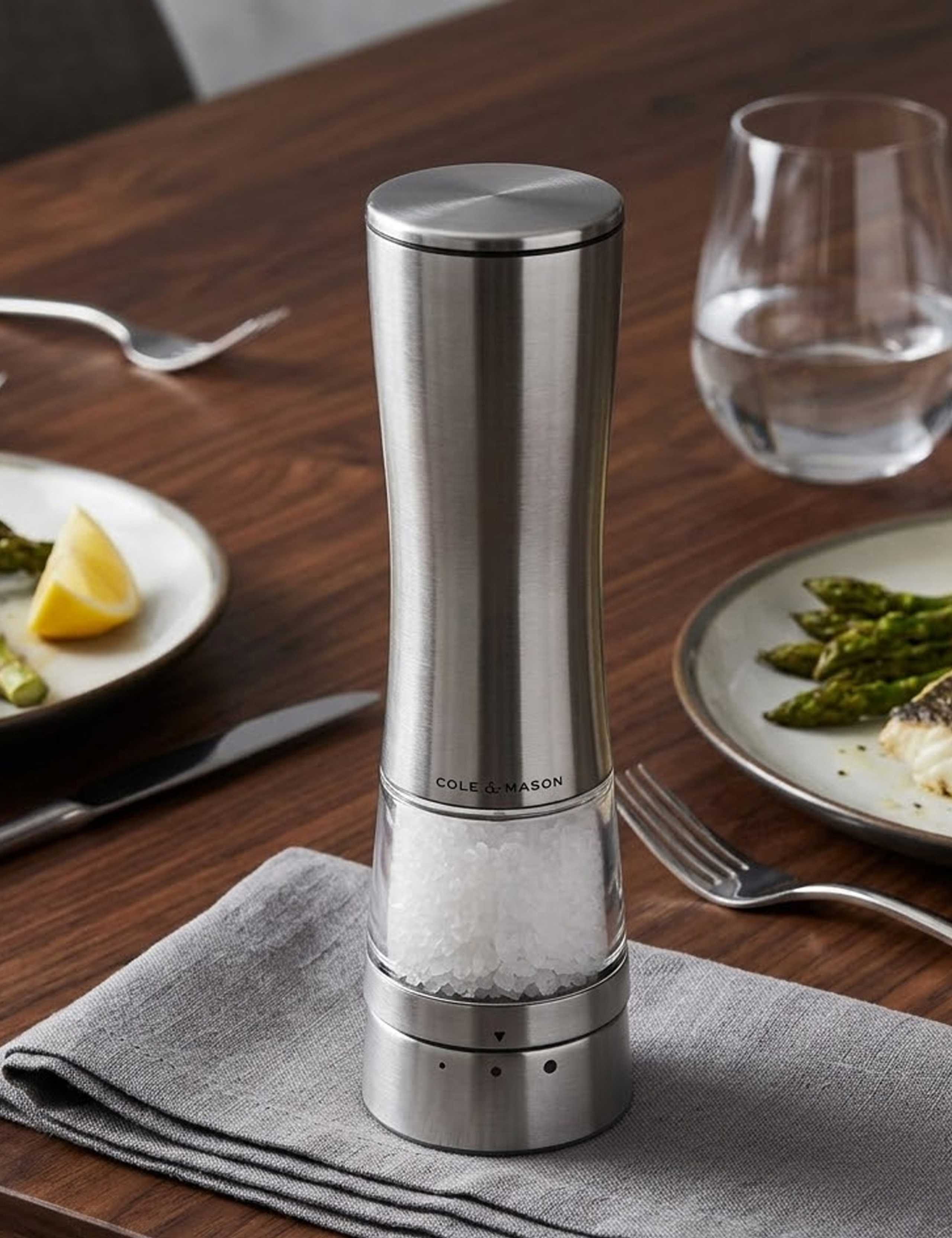 Rechargeable Stainless Steel Salt Mill 3 of 7
