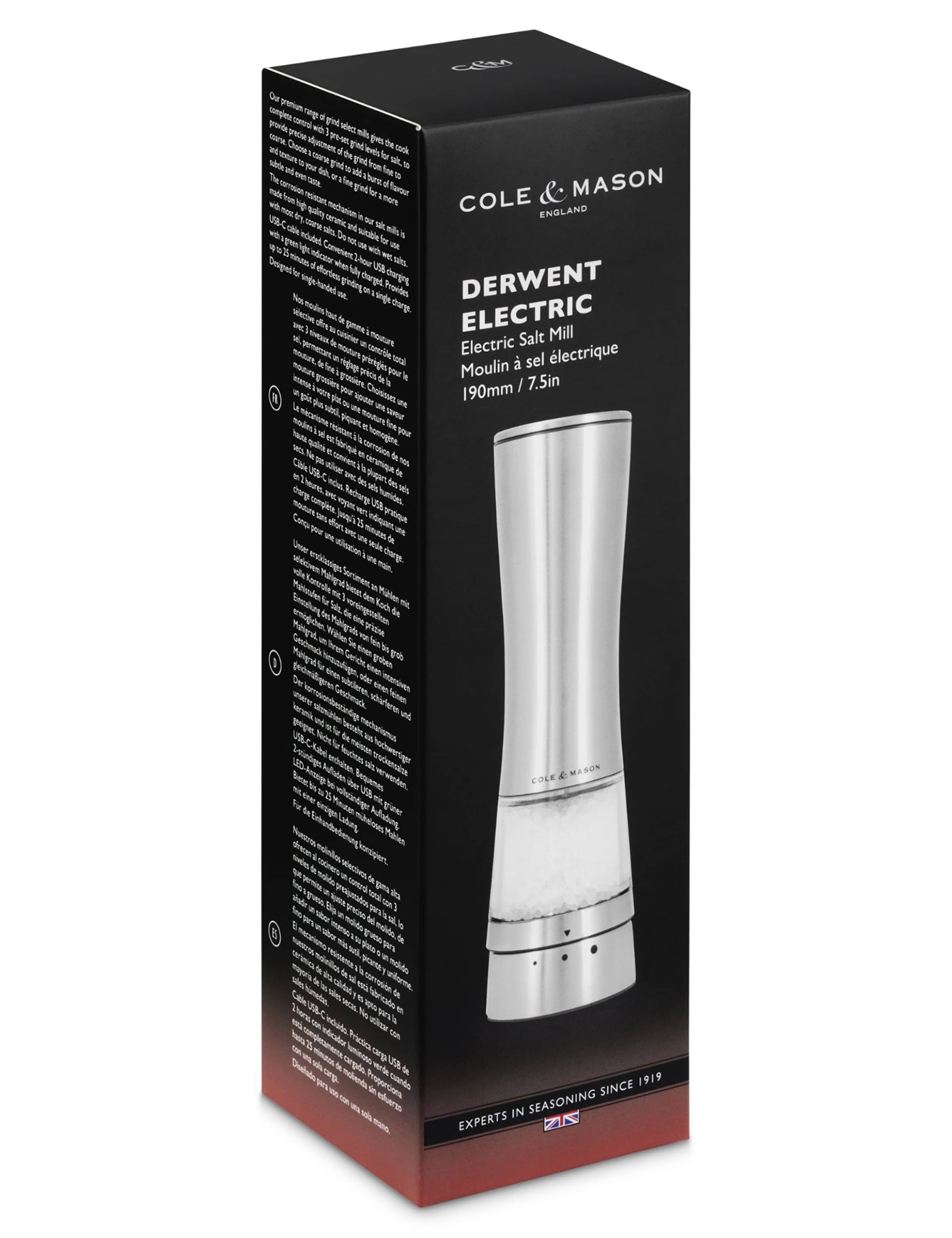 Rechargeable Stainless Steel Salt Mill 7 of 7