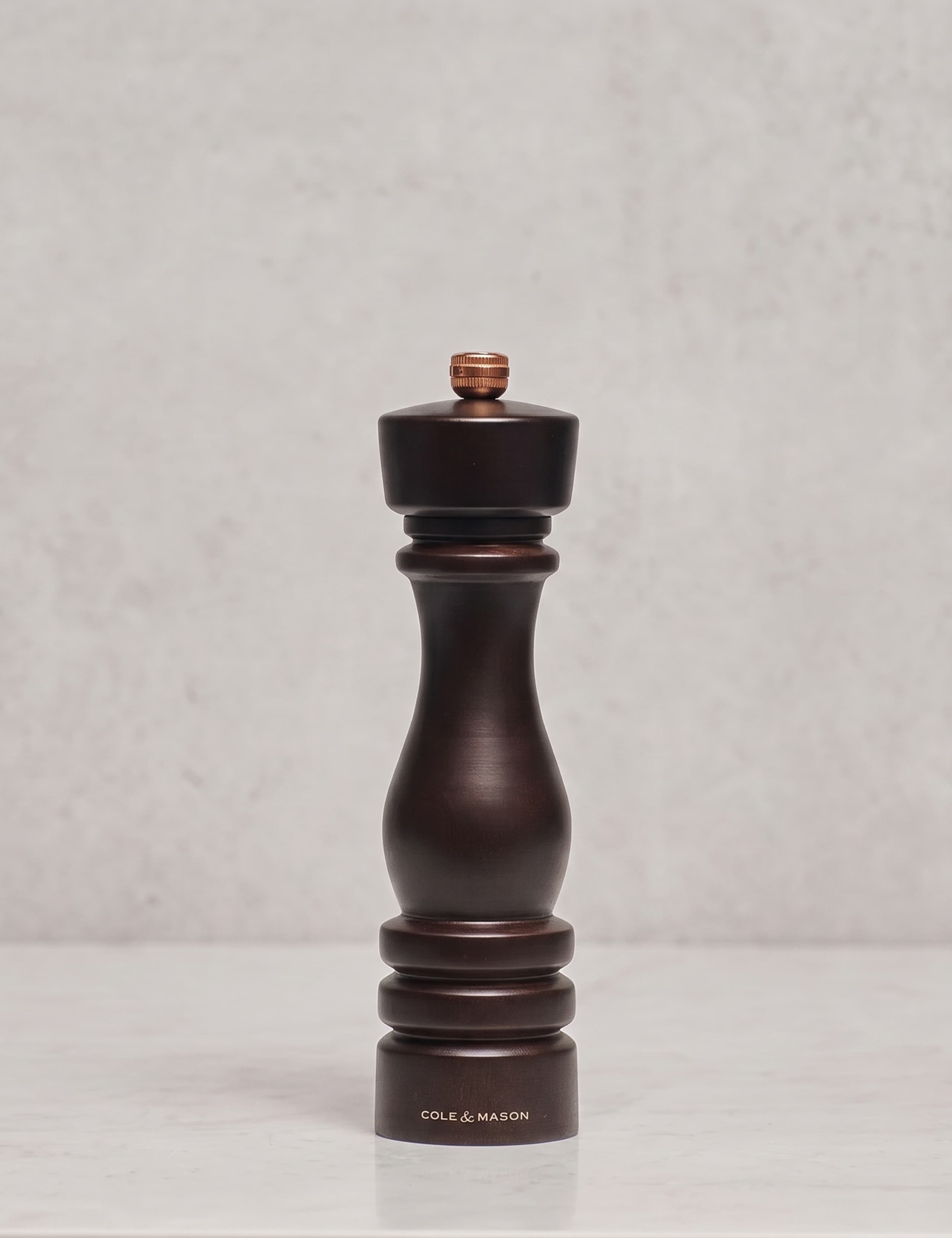 Tall Beech Wood Pepper Mill 220mm 1 of 6