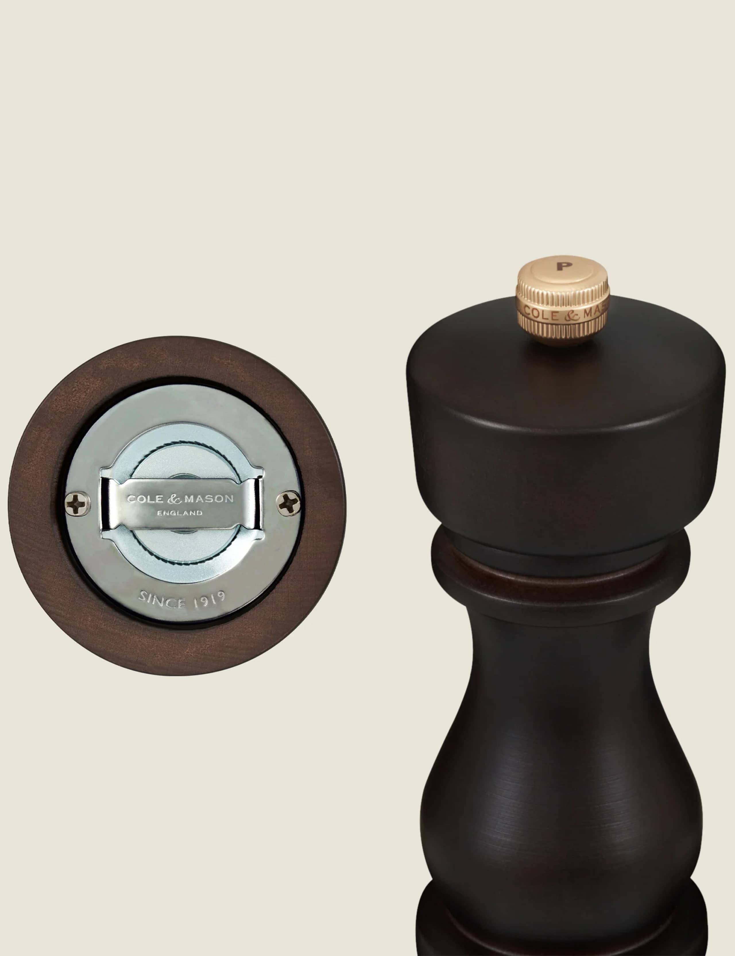 Tall Beech Wood Pepper Mill 220mm 3 of 6
