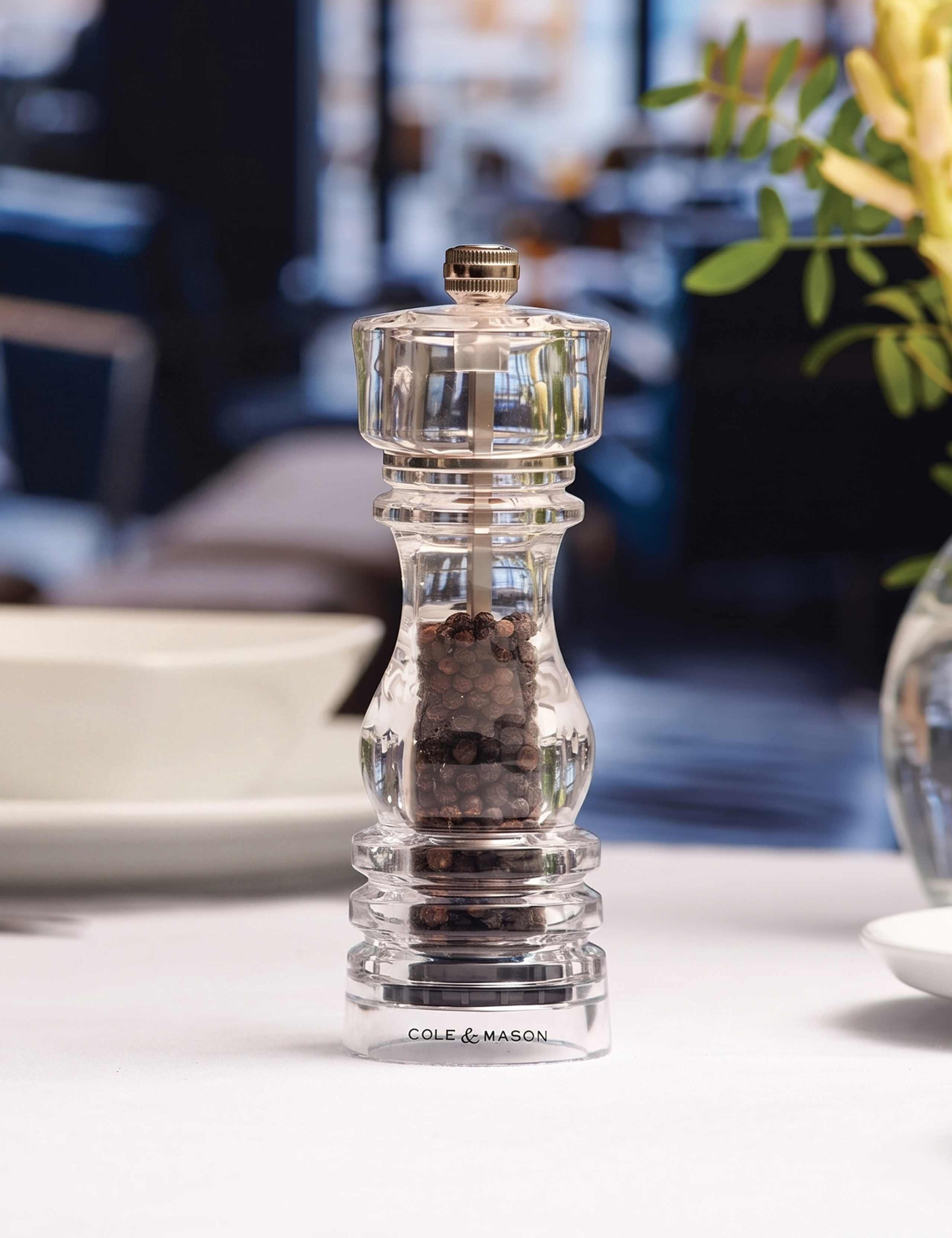 Ergonomic Clear Resin Pepper Mill 180mm 1 of 5