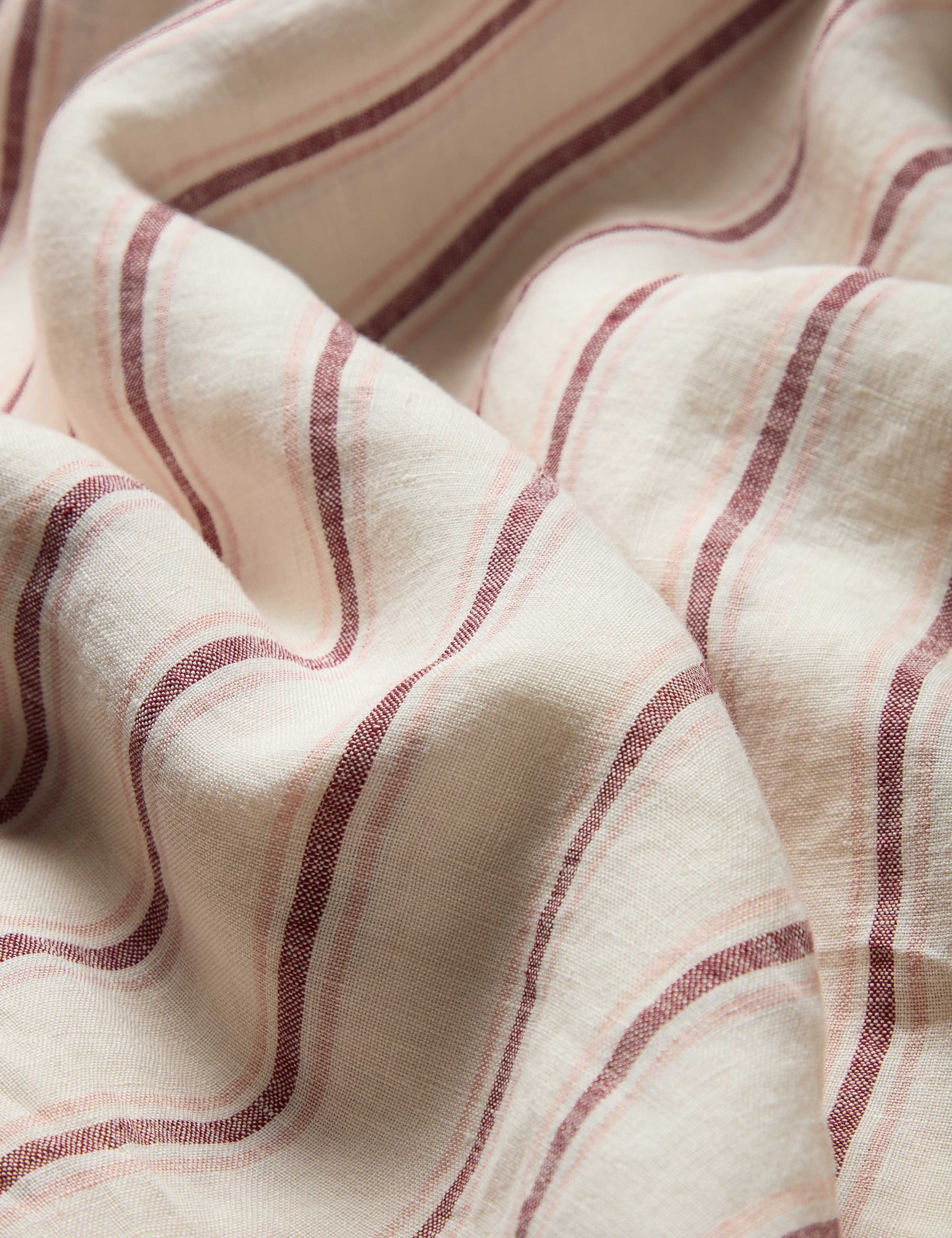 Pure Linen Walderton Stripe Duvet Cover 3 of 4
