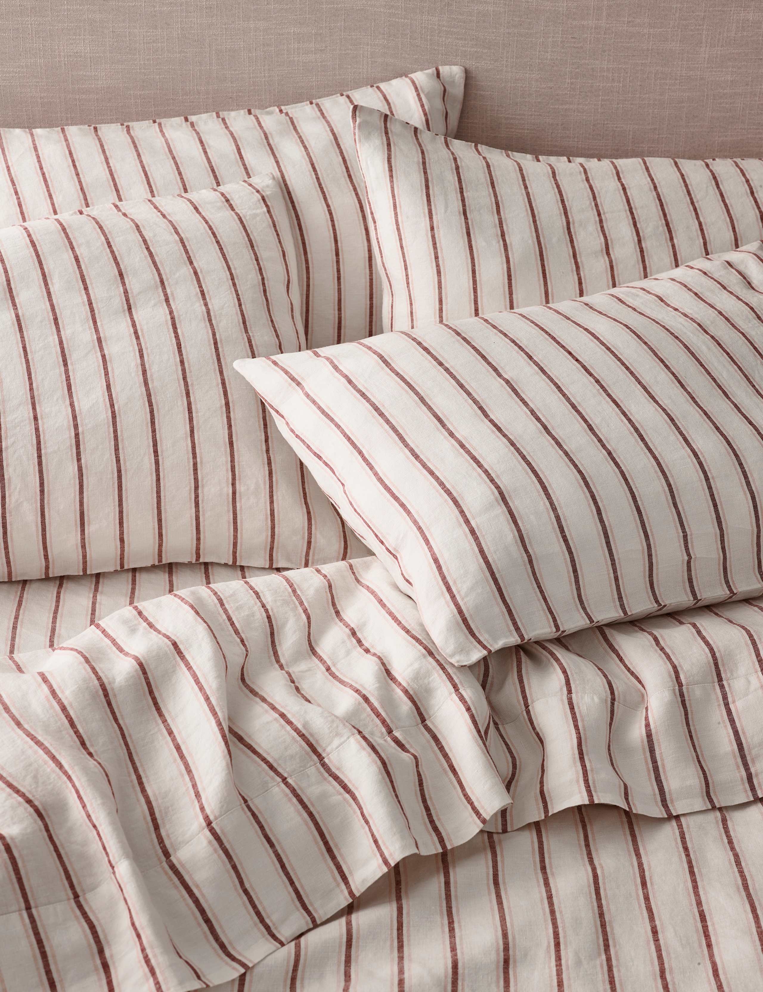 2pk Pure Linen Walderton Stripe Pillowcases 1 of 3