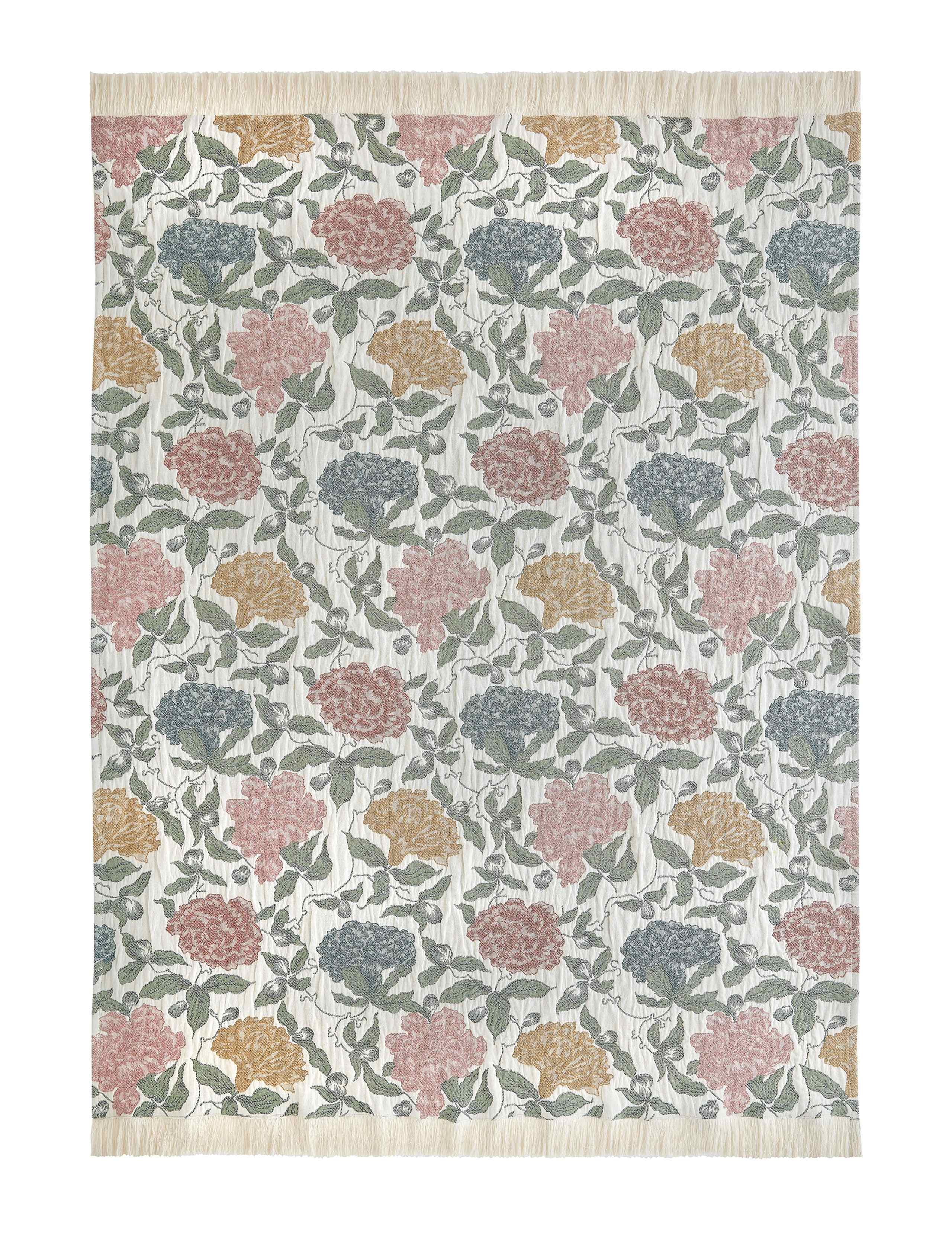 Albert Pure Cotton Patterned Throw 2 of 3