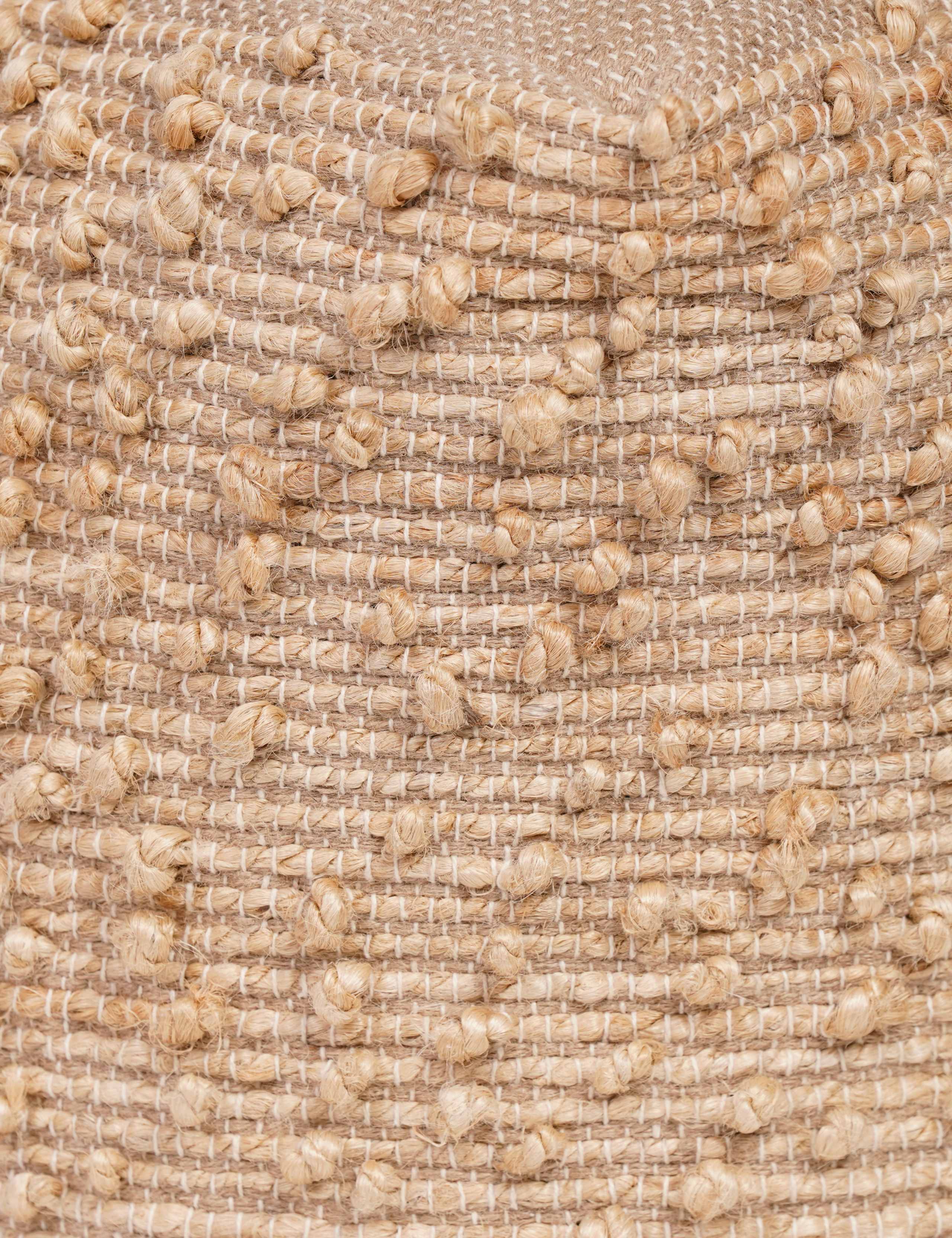 Textured Jute Square Pouffe 4 of 4