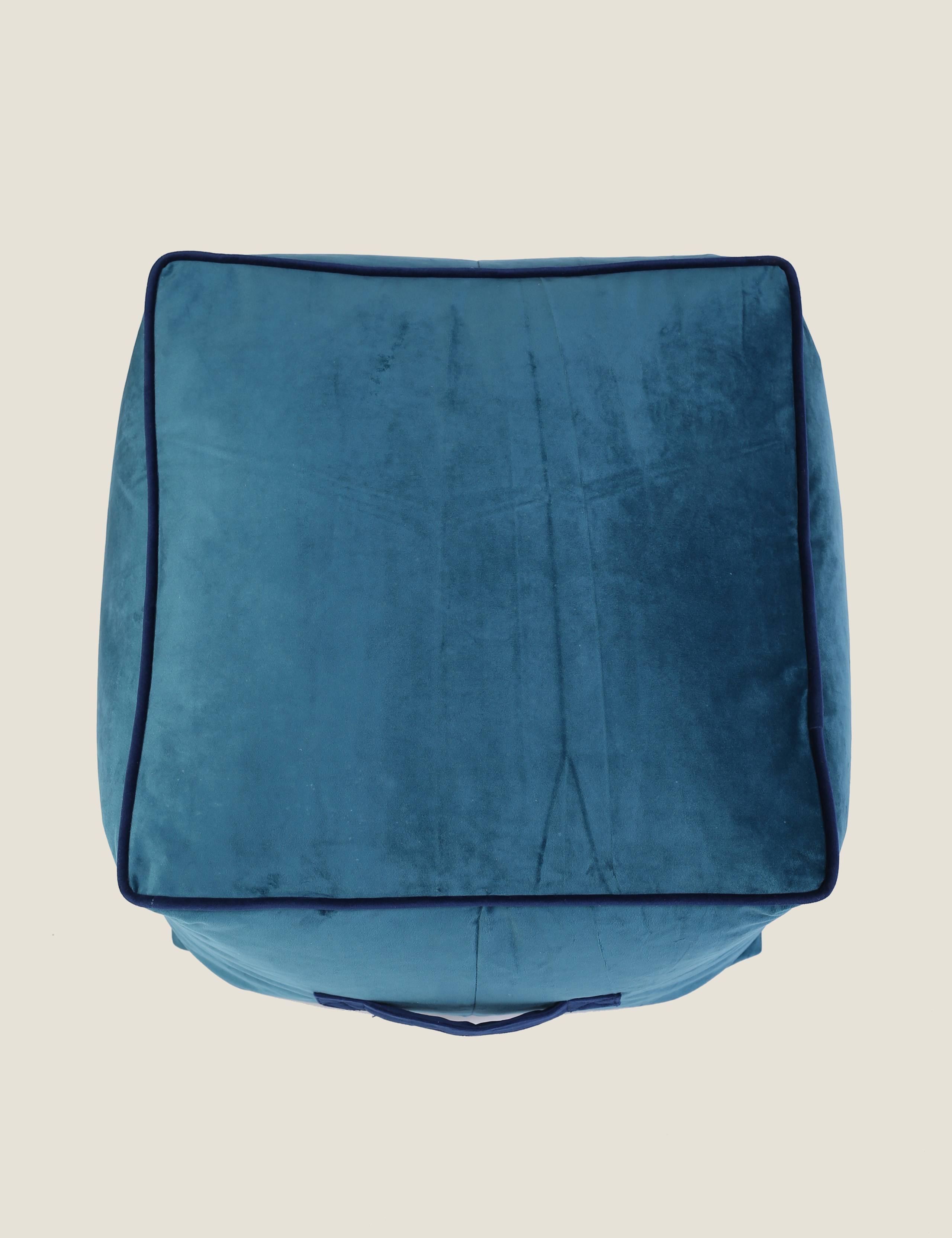 Velvet Square Pouffe 3 of 3