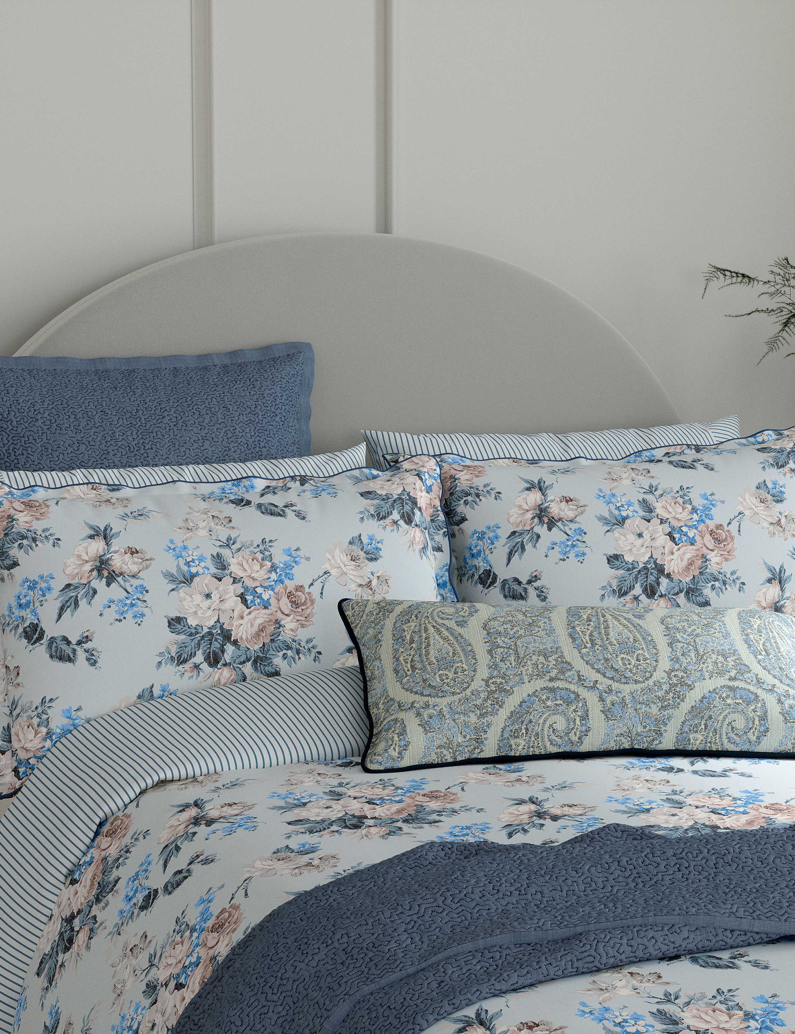 Pure Cotton Floral Bedding Set 4 of 5