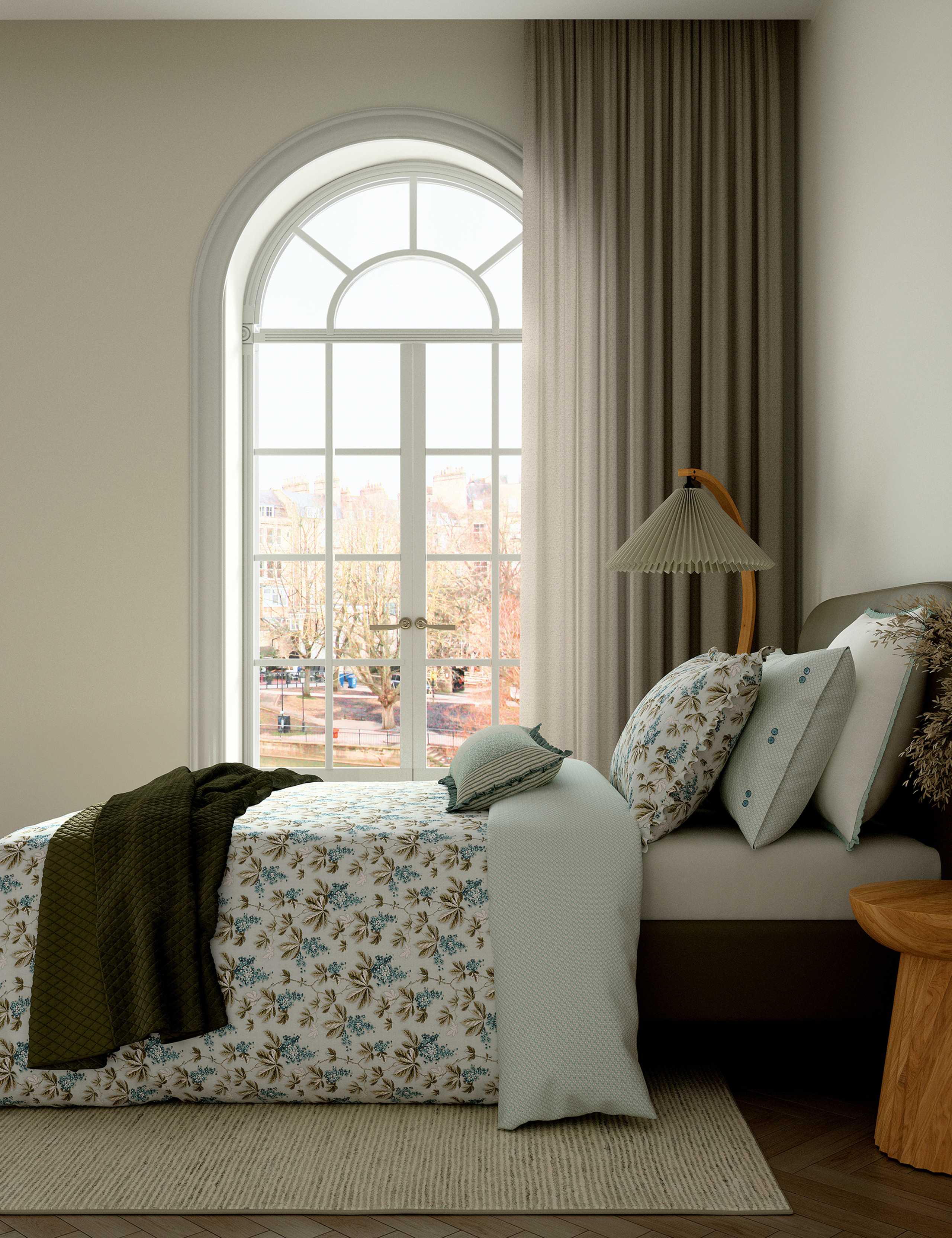 Pure Cotton Clarence Cushion 2 of 4