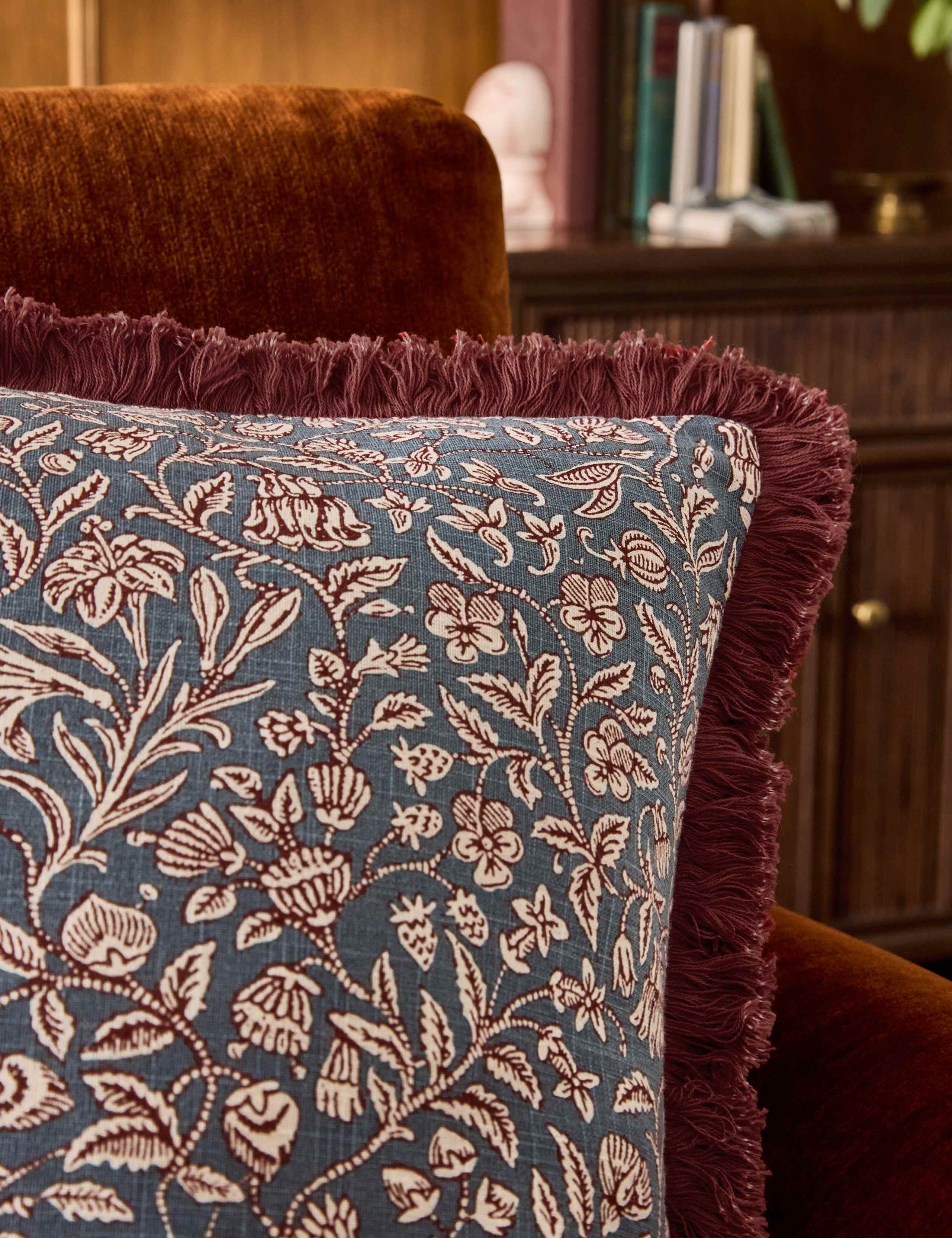 Elmdon Cotton Square Cushion 3 of 3