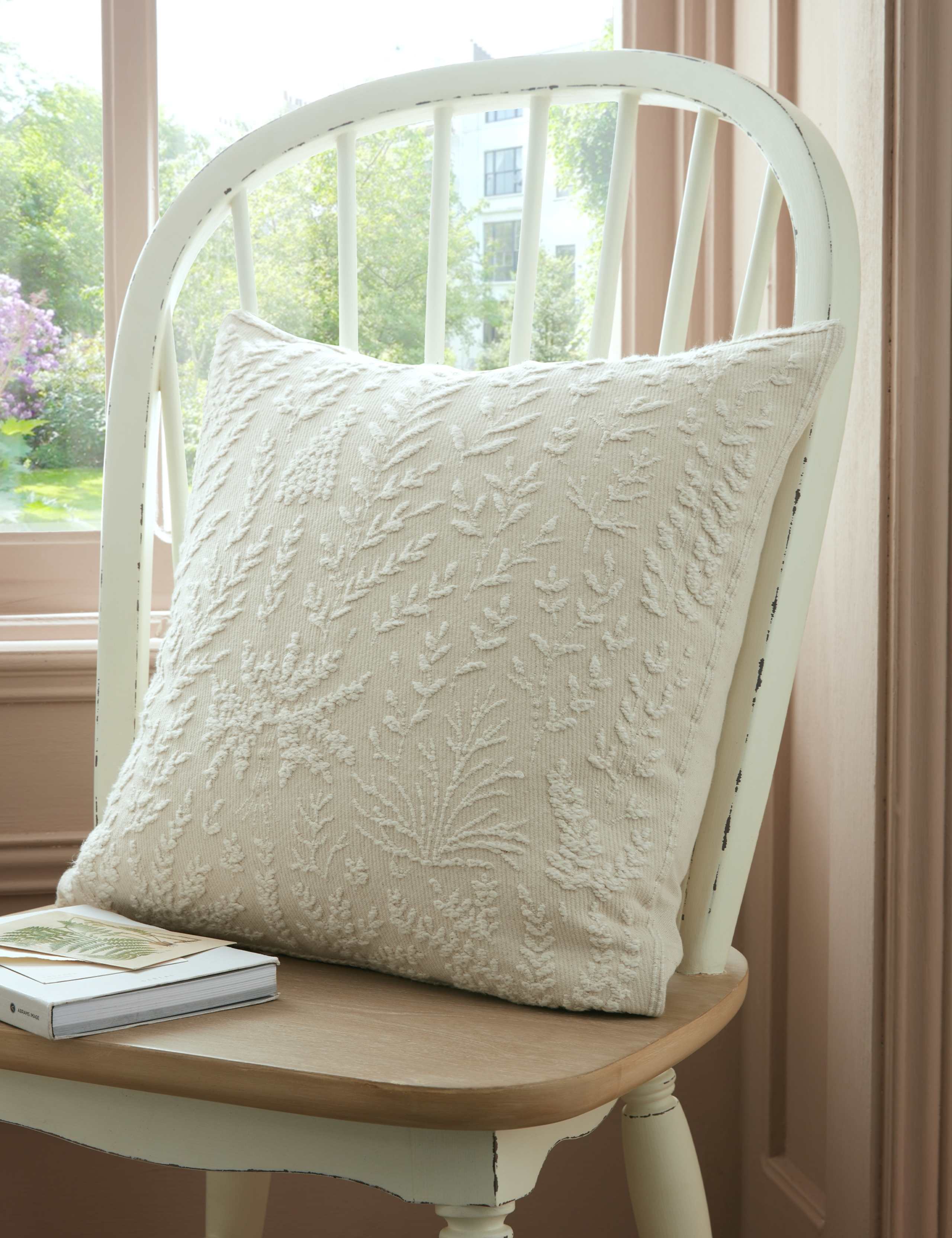 Felsham Textured Botanical Cushion 1 of 3