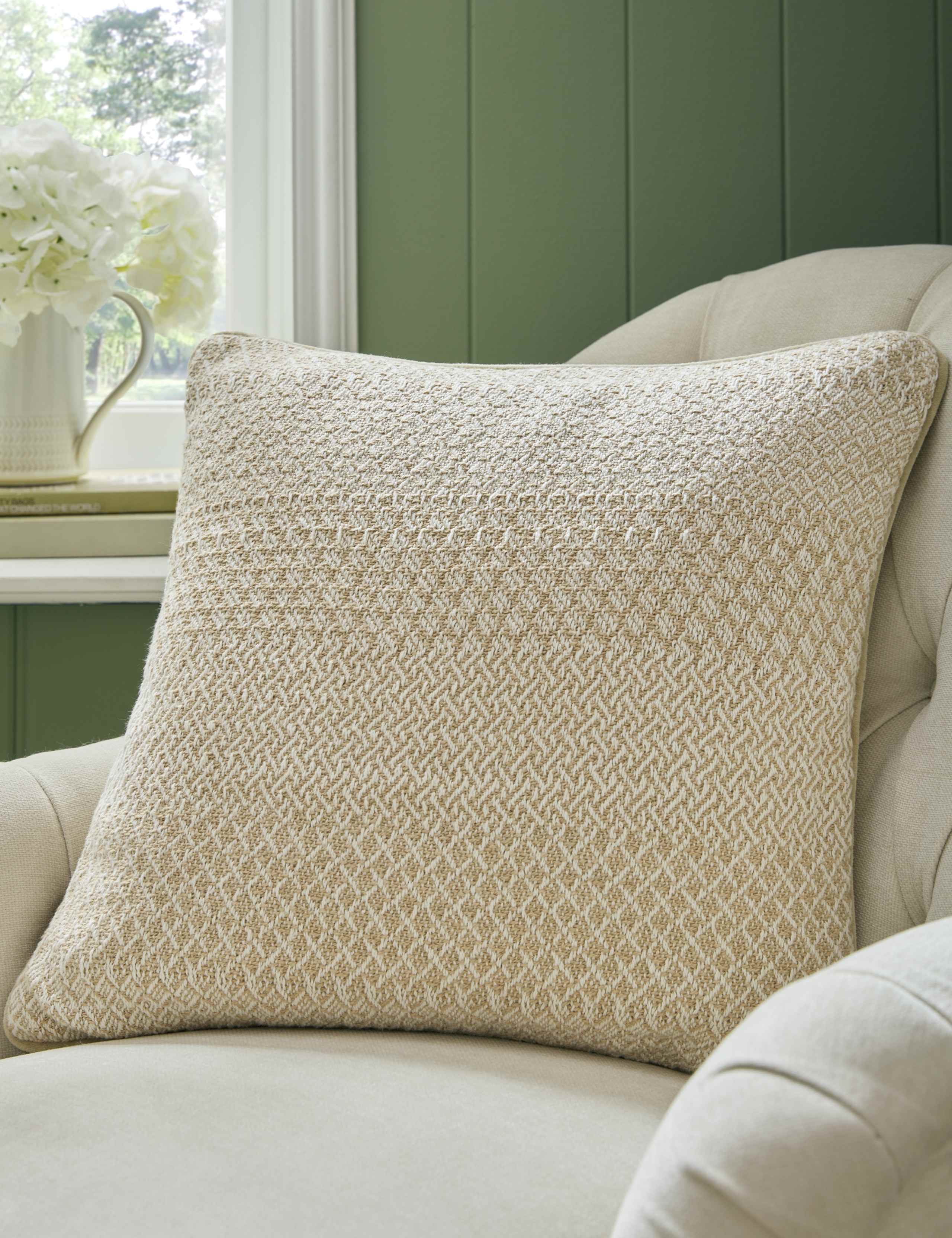 Kempley Textured Velvet Cushion 1 of 3