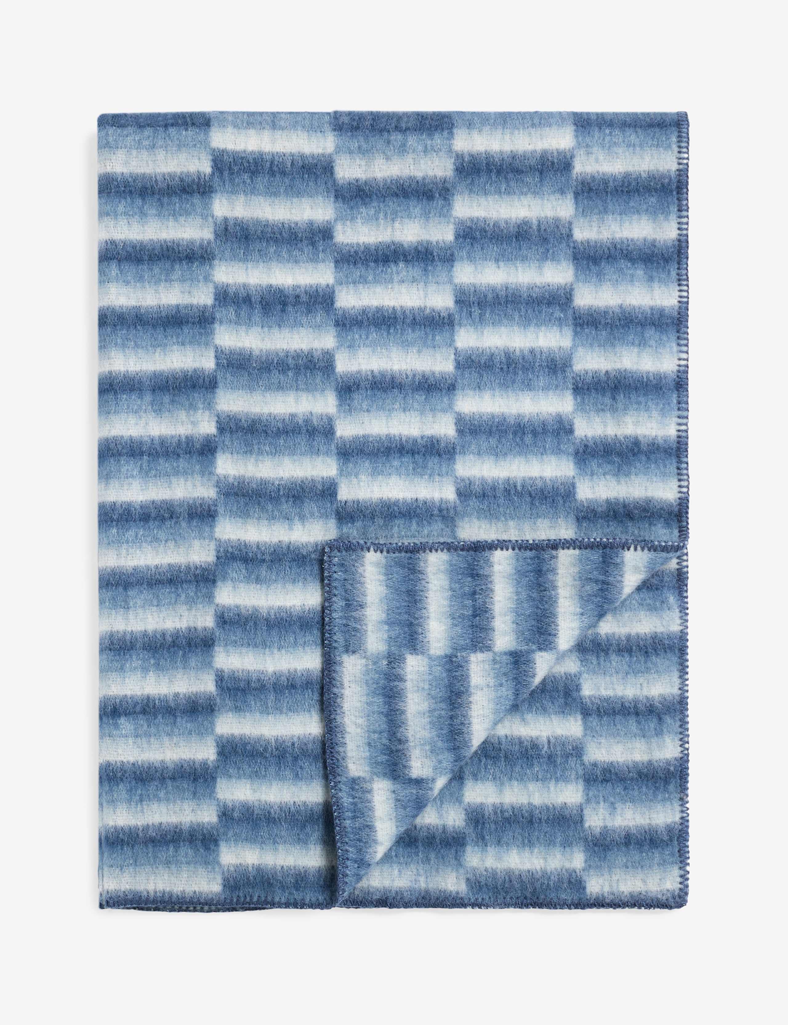 Extra Large Geo Stripe Throw with Wool 4 of 4